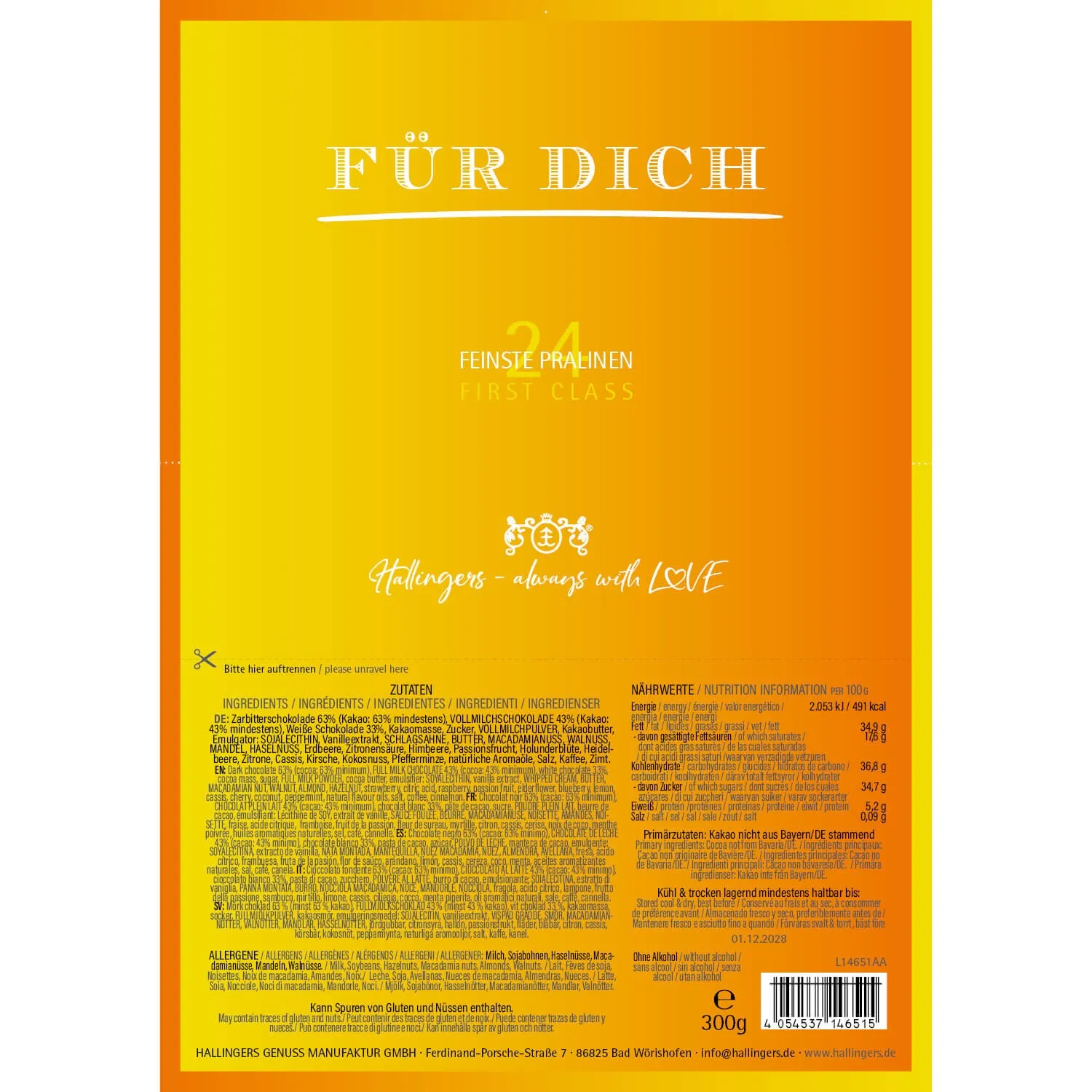 Für Dich (Pralinen Mix, ohne Alkohol)