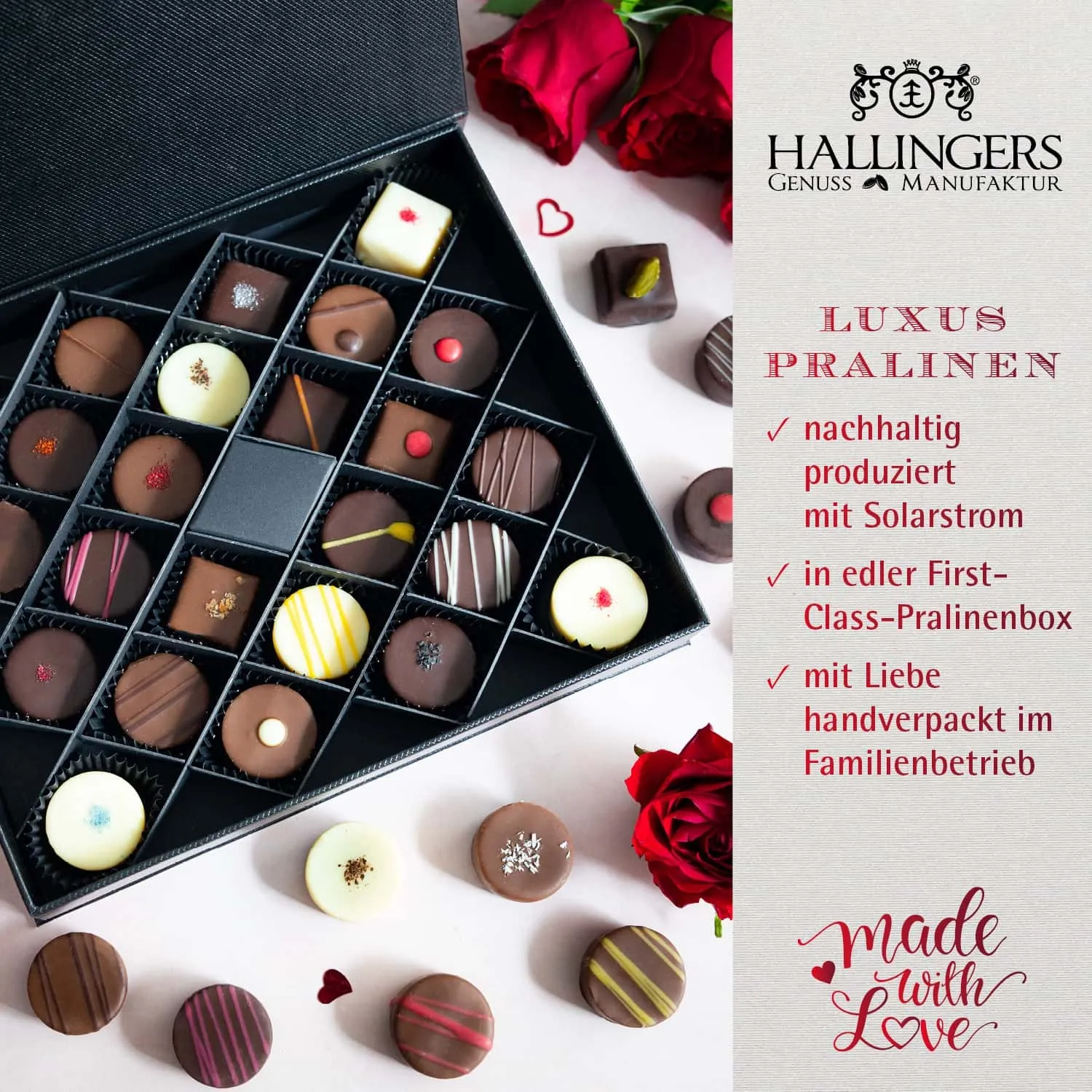 Tradition, Luxus und Tradition - Verführung pur! Handgemachte Pralinen aus Bayern - die Königsklasse der Confiserie-Kunst!