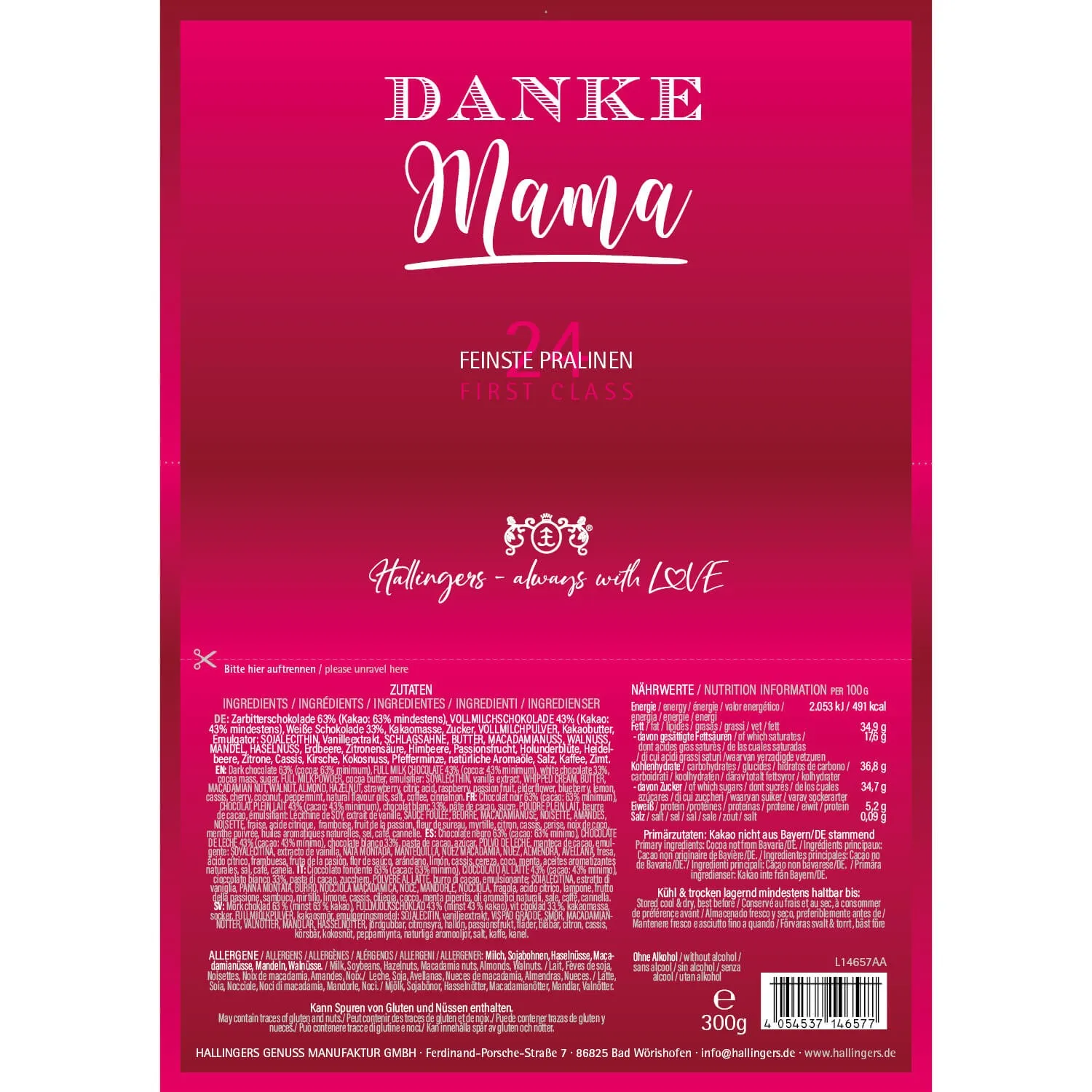 Danke Mama (Pralinen Mix, ohne Alkohol)