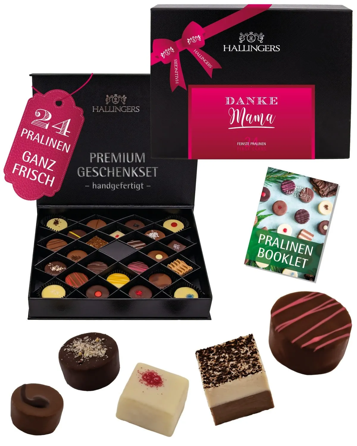 Perfekt als Geschenk, Gruß oder Mitbringsel - da freut sich jeder Papa! Spitzen Qualität: Premium-Pralinen für anspruchsvolle Genießer.