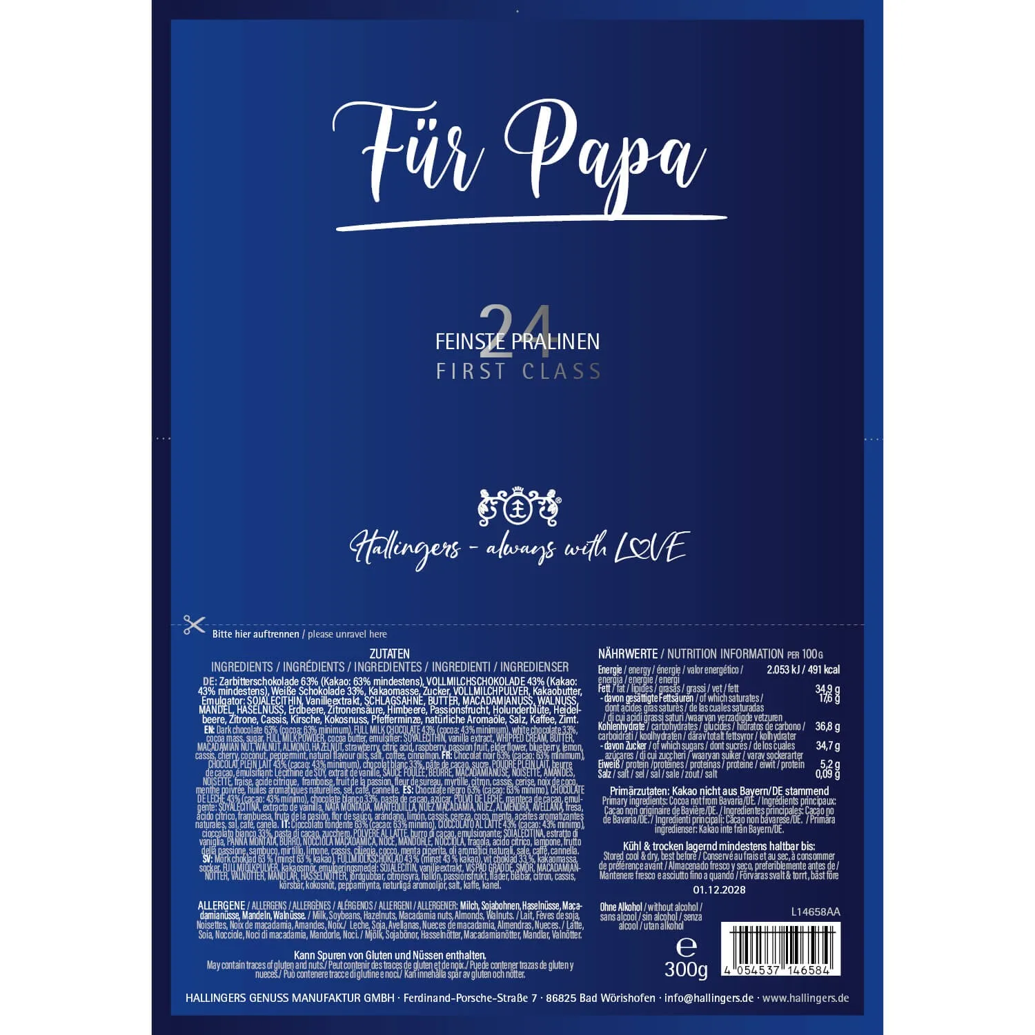Für Papa (Pralinen Mix, ohne Alkohol)