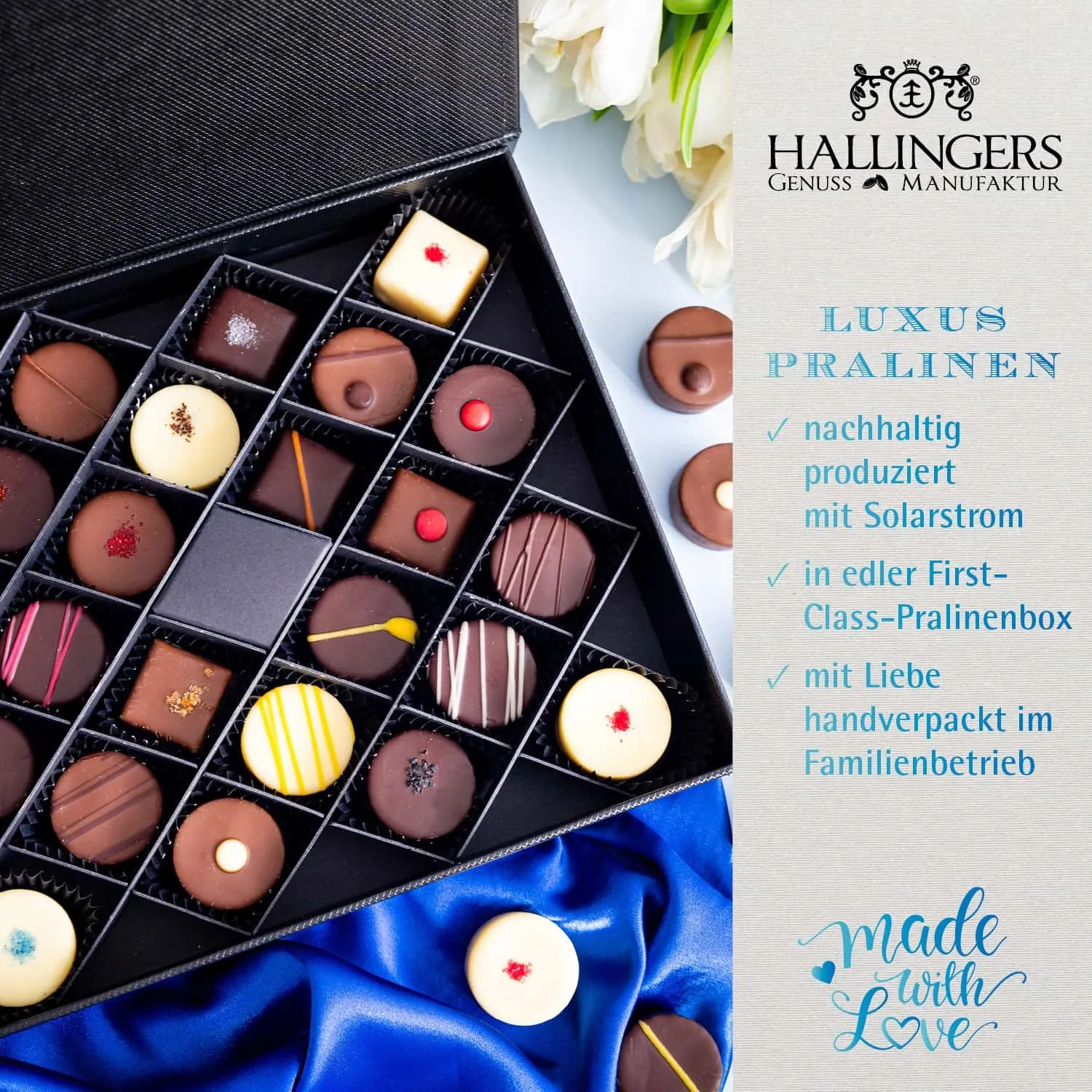 Tradition, Luxus und Tradition - Verführung pur! Handgemachte Pralinen aus Bayern - die Königsklasse der Confiserie-Kunst!