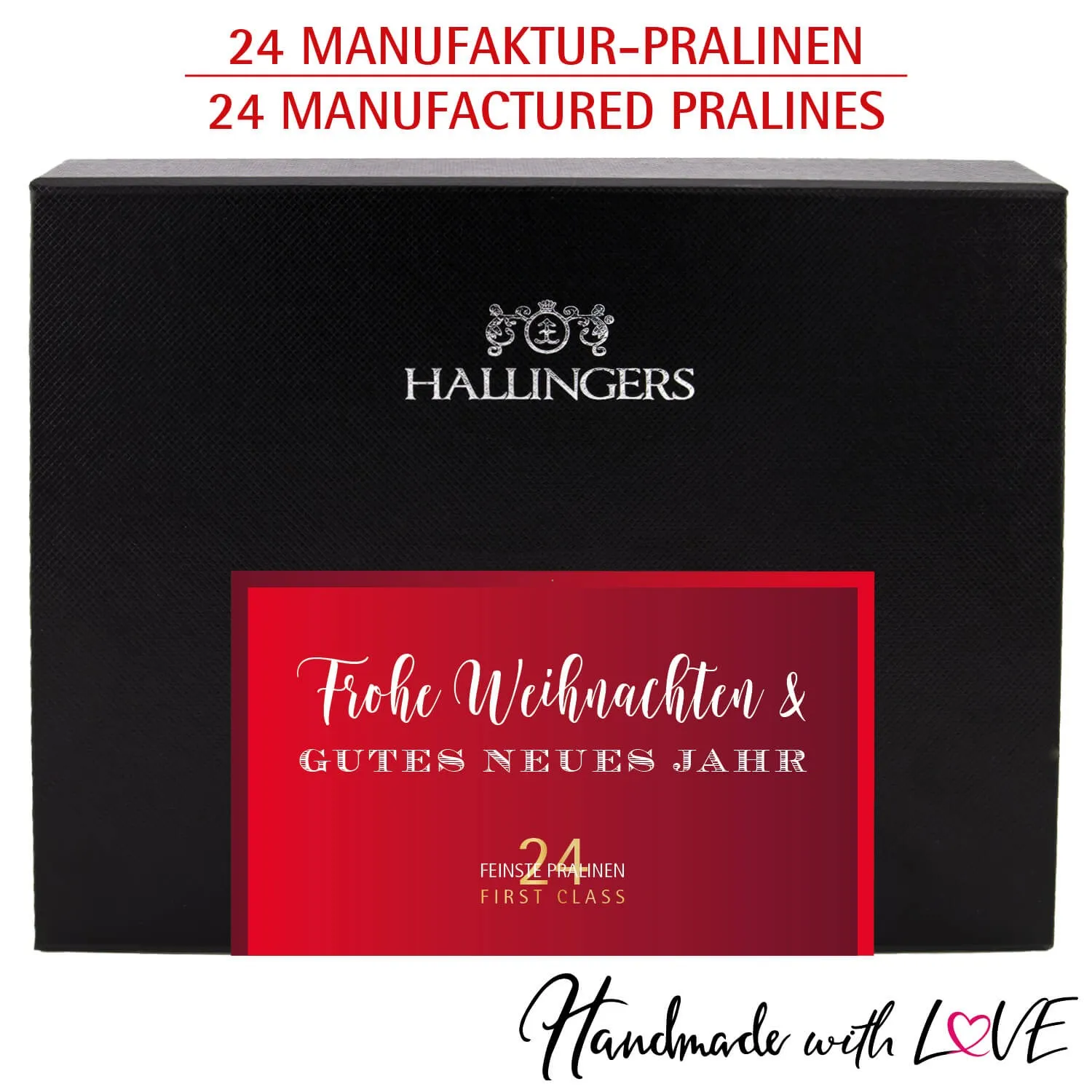 Frohe Weihnachten & Gutes Neues Jahr (Pralinen Mix, ohne Alkohol)