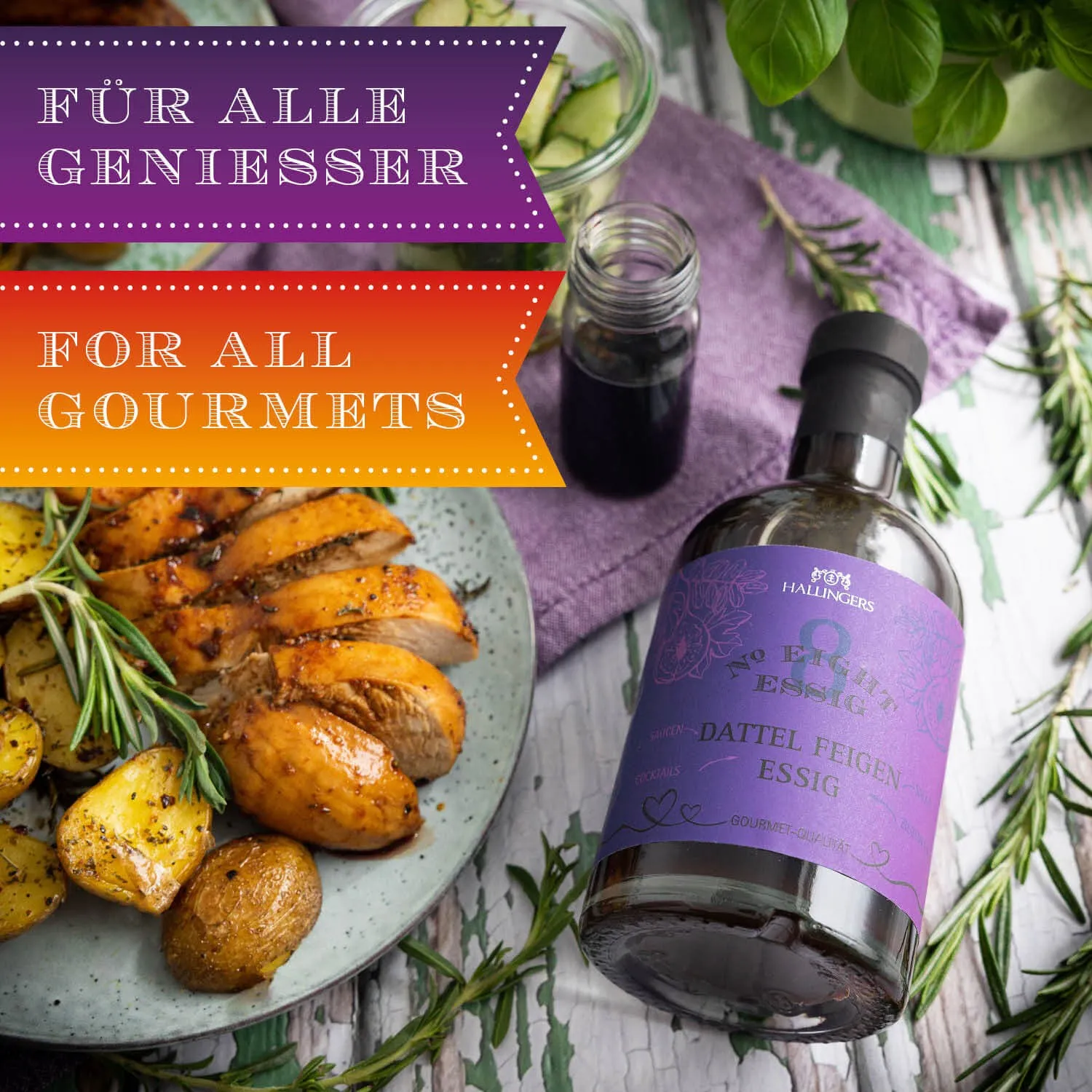 Typischer Geschmack von Datteln und Feigen verfeinert dein Gericht.
