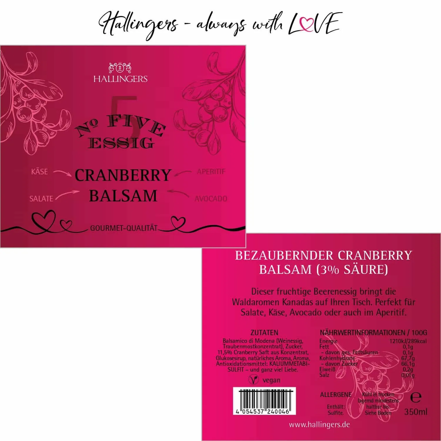 Gourmet-Essig No. 5 (Balsam-Essig)