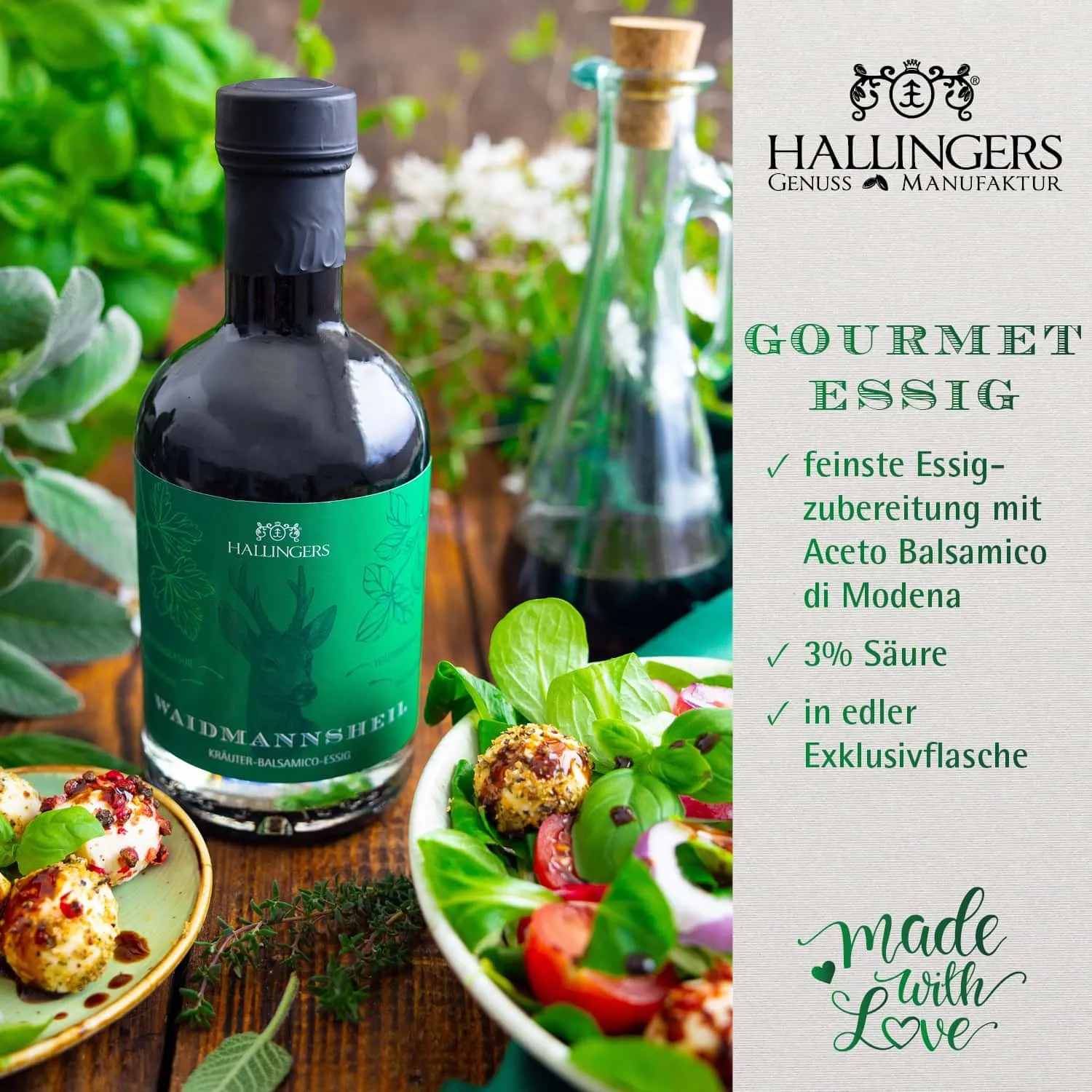 GOURMET-ESSIG IN DER GESCHENKFLASCHE - Hochwertiger Gourmet-Essig zum Verfeinern von Salaten, Getränken & Speisen, stilvoll abgefüllt in einer edlen Geschenkflasche. Die besondere Geschenkidee für Feinschmecker & Genießer