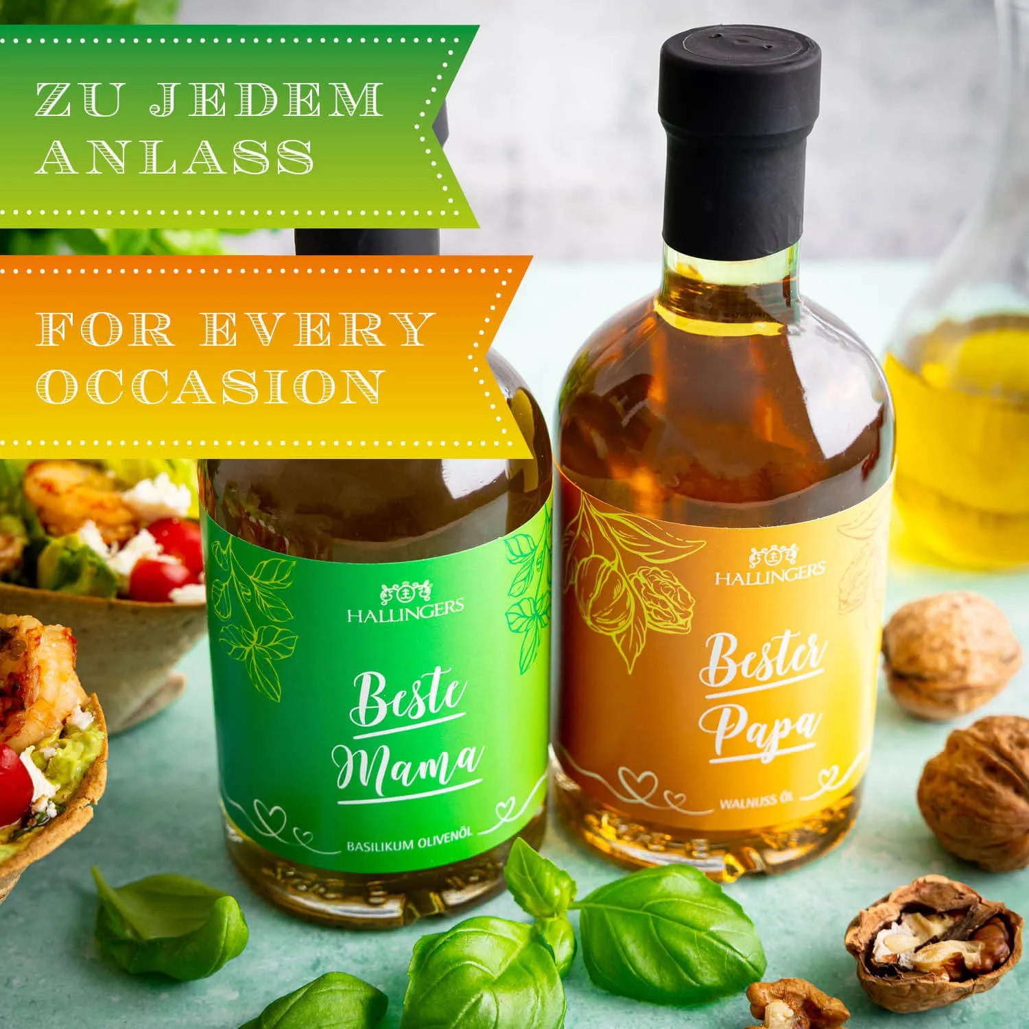 Perfekt für Pesto, Wild, Vorspeisen und Tomate-Mozzarella.