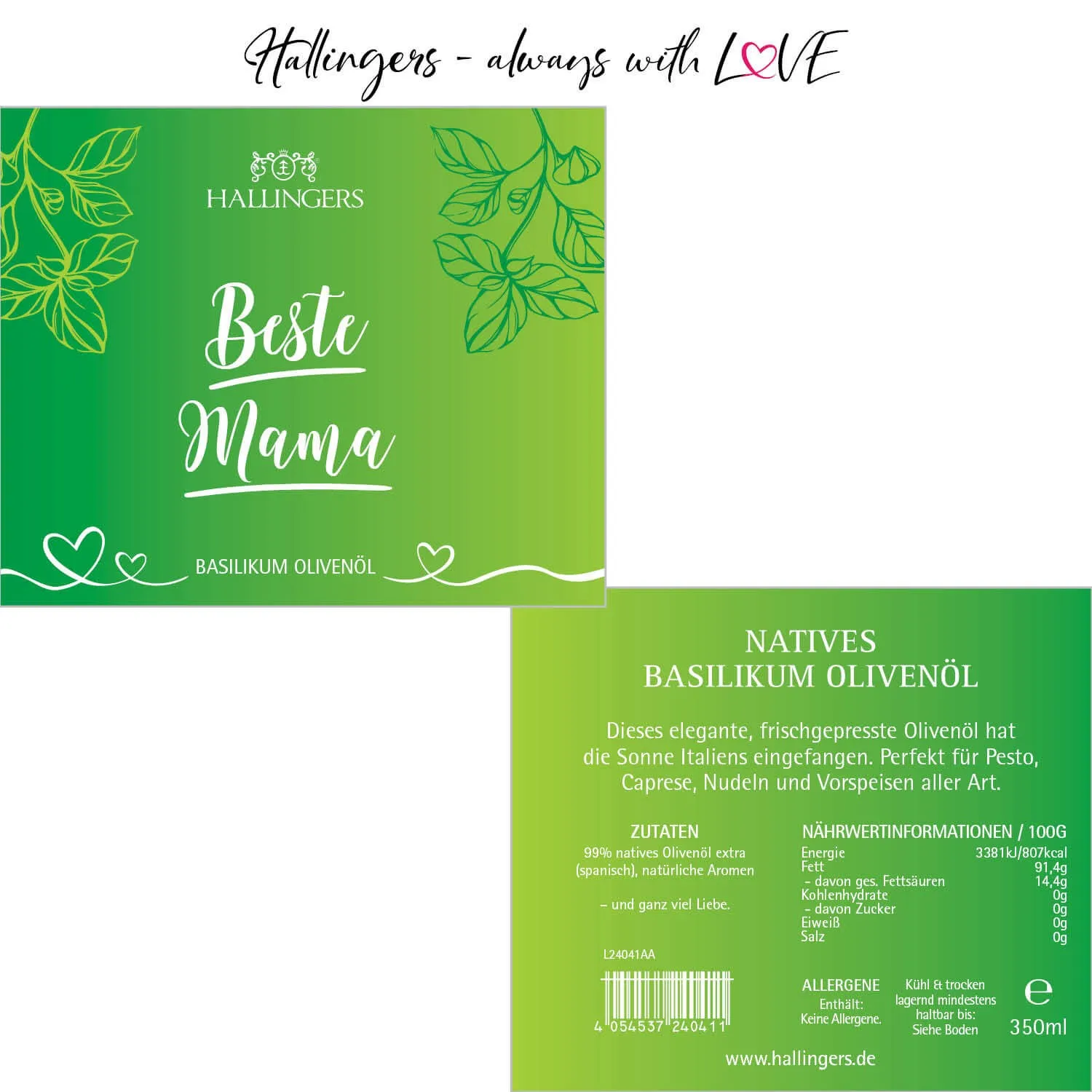 Beste Mama (Basilikum Olivenöl)