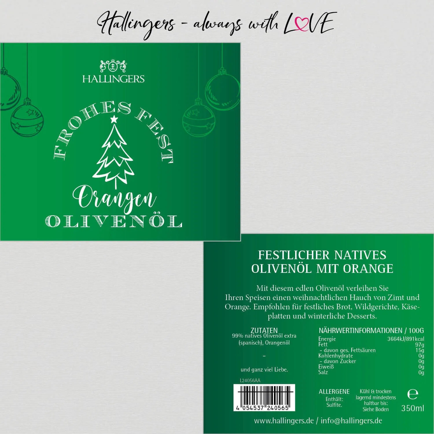 Orangen Olivenöl Frohes Fest (Orangen-Olivenöl)