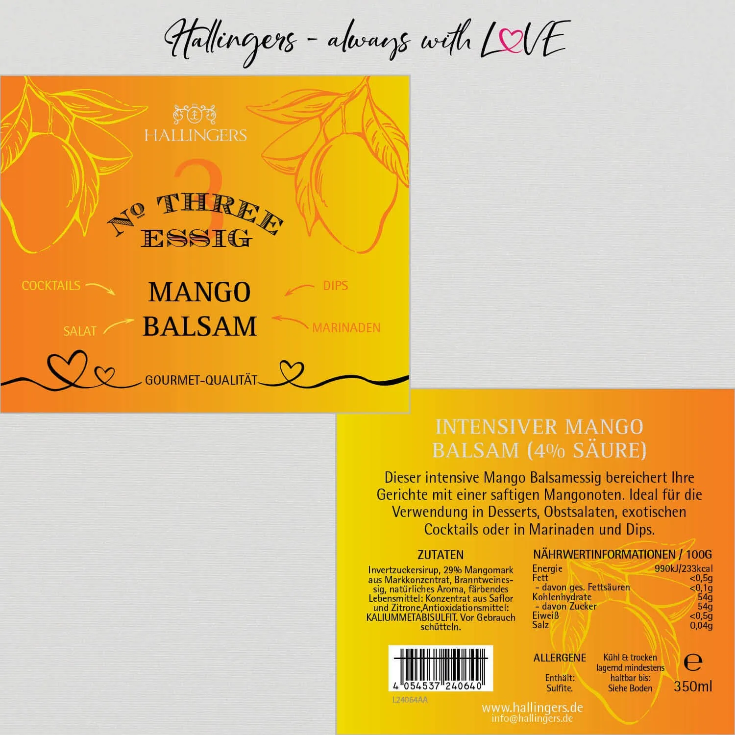 Mango-Balsam 4% Säure (Crema-Essig)