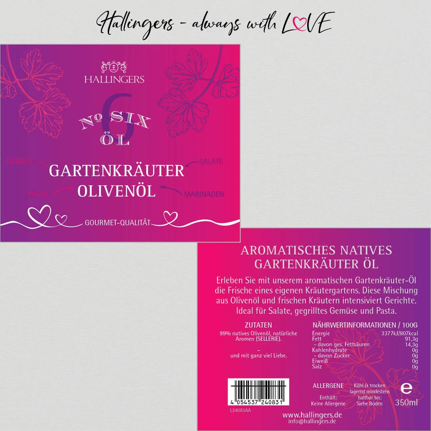 Gartenkräuter Olivenöl (Gartenkräuter-Olivenöl)