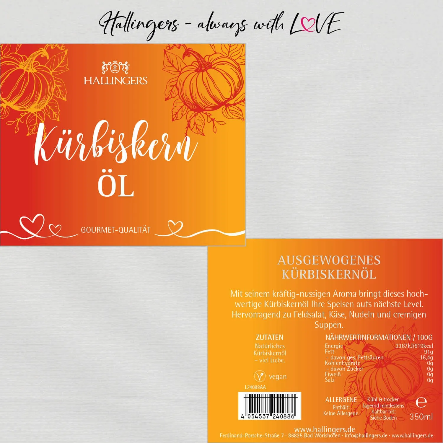 Kürbiskern Öl (Kürbiskernöl)