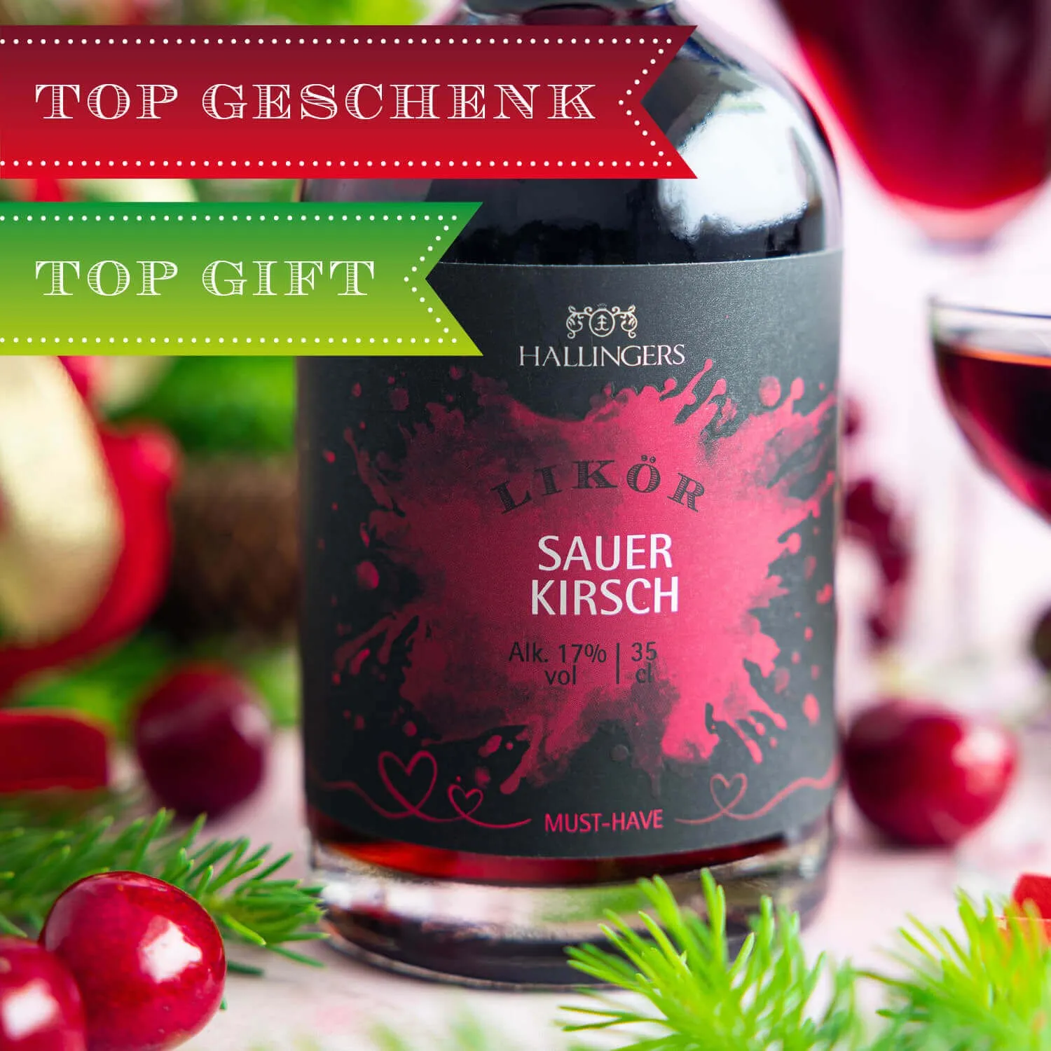 Hochwertiger Kirschlikör aus der Region!