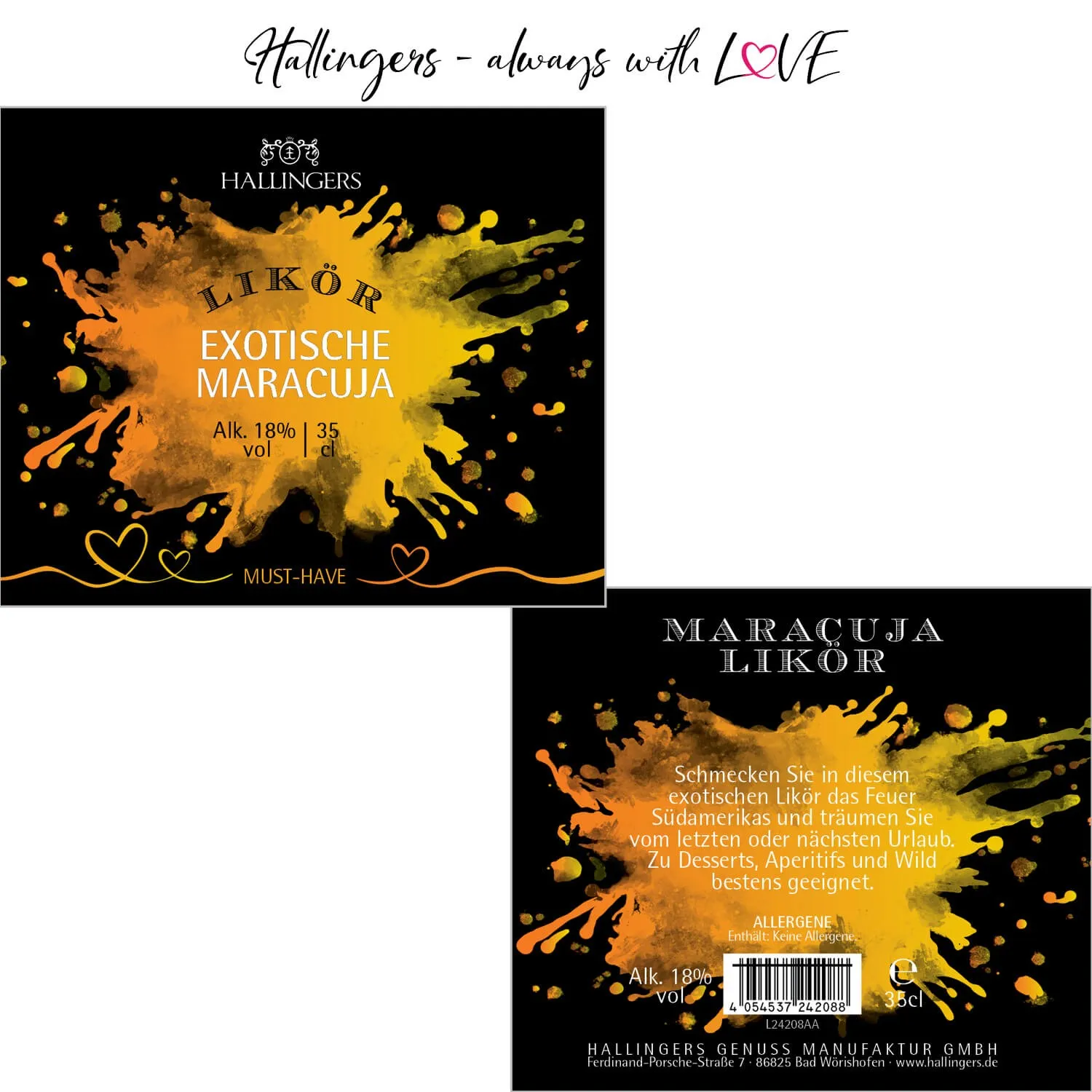 Maracuja, Likör 18% vol. (Likör)