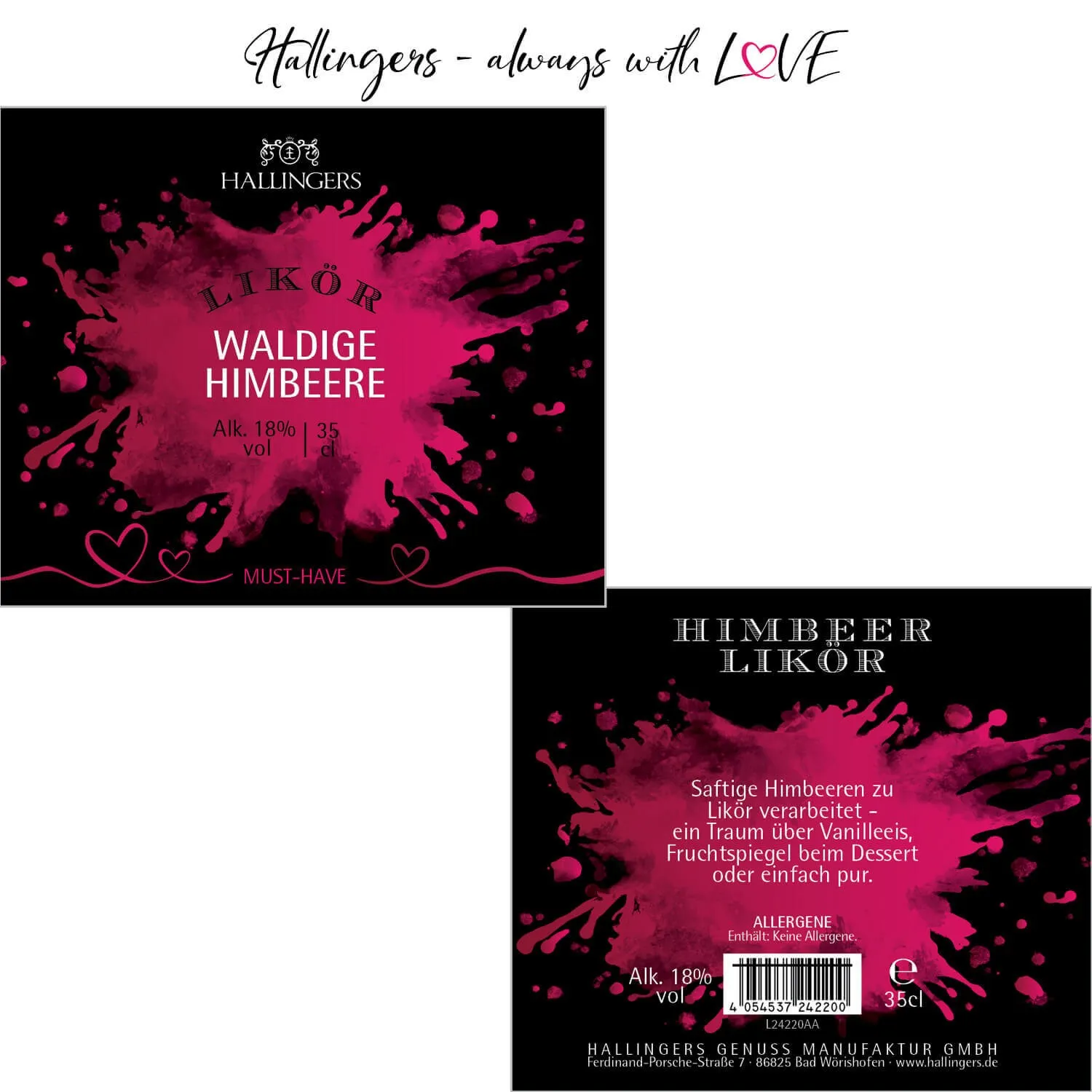 Himbeere, Likör 18% vol. (Likör)