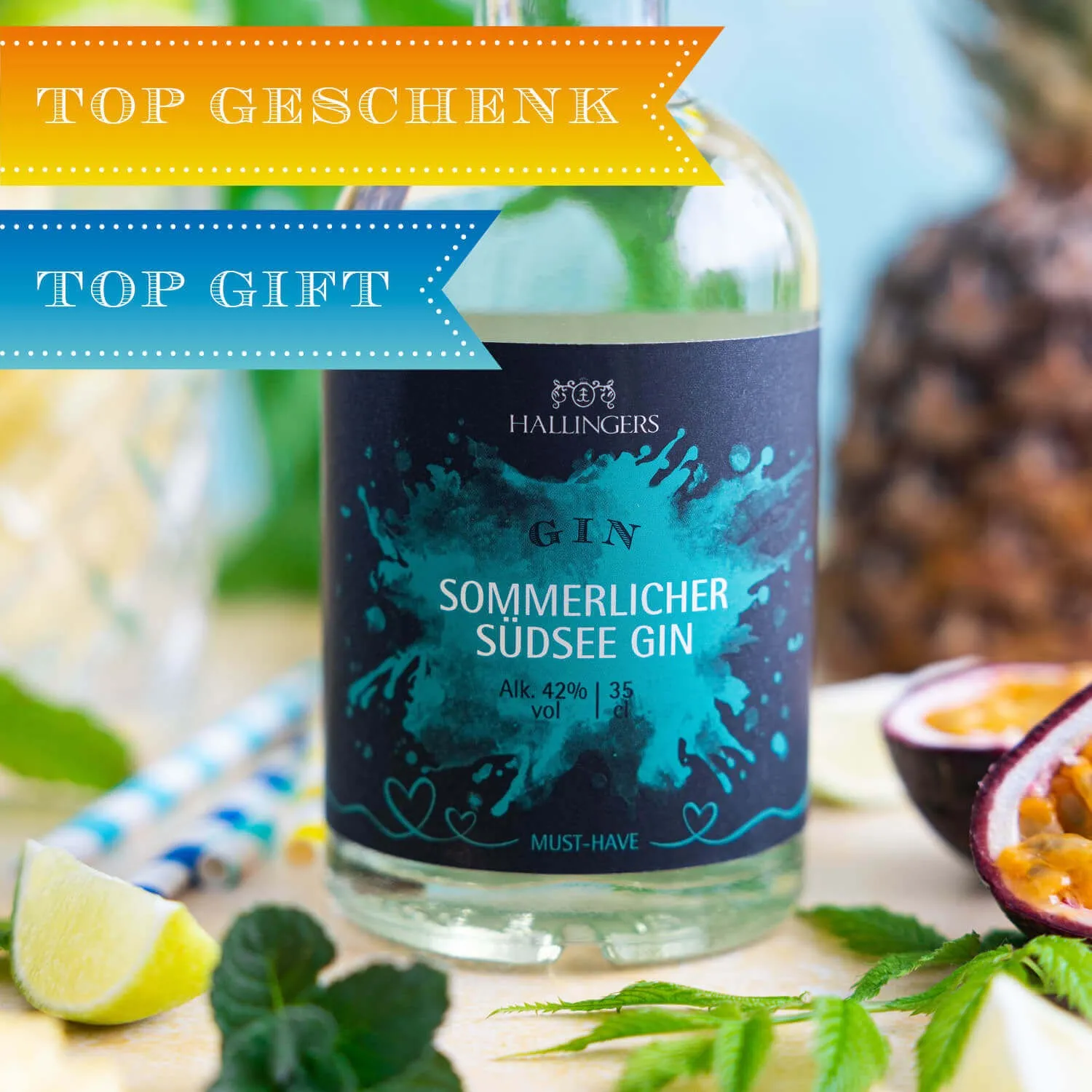 Schmecke den Sommer mit fruchtiger Ananas, Maracuja und Orange