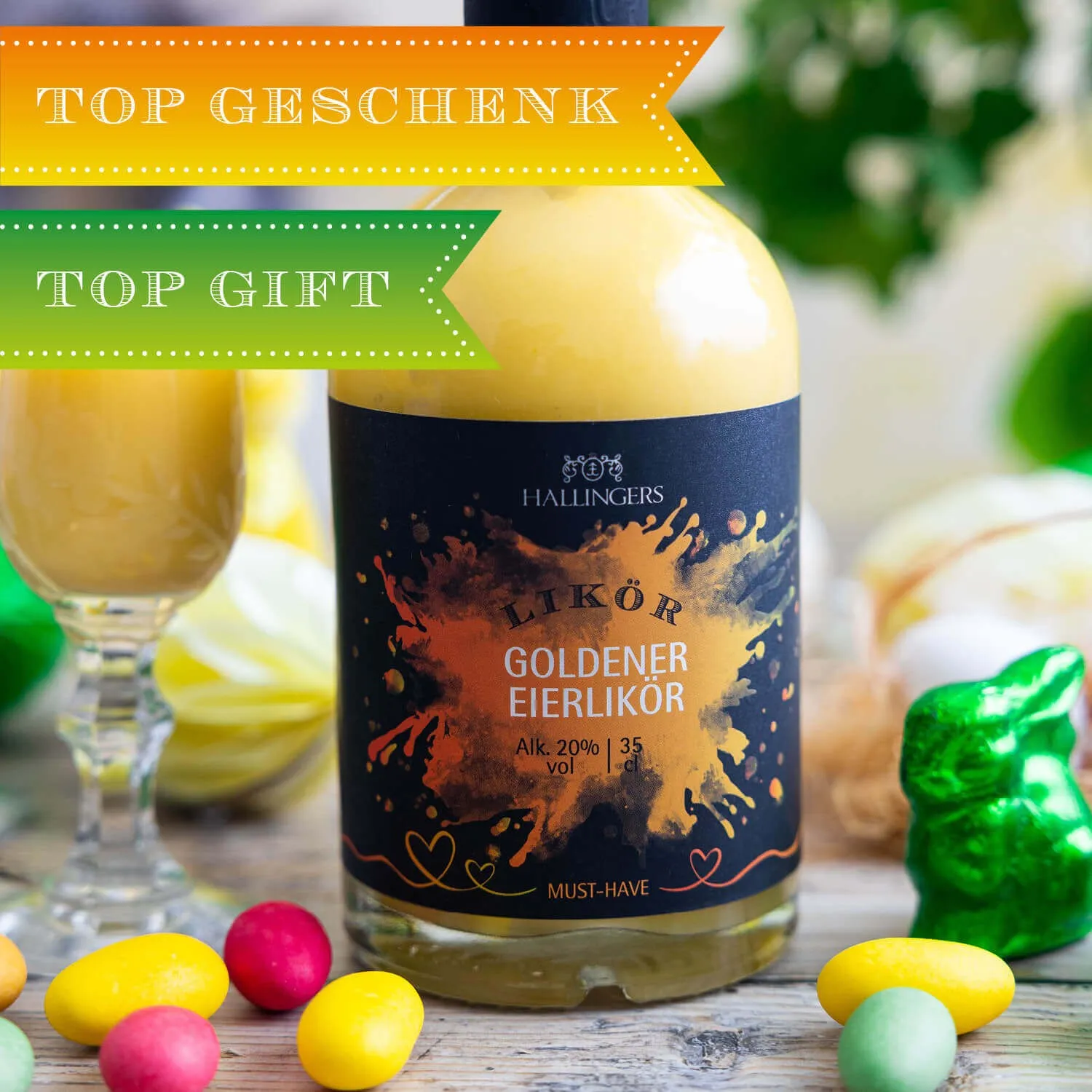 Mit Eiern von freilaufenden Hühnern!