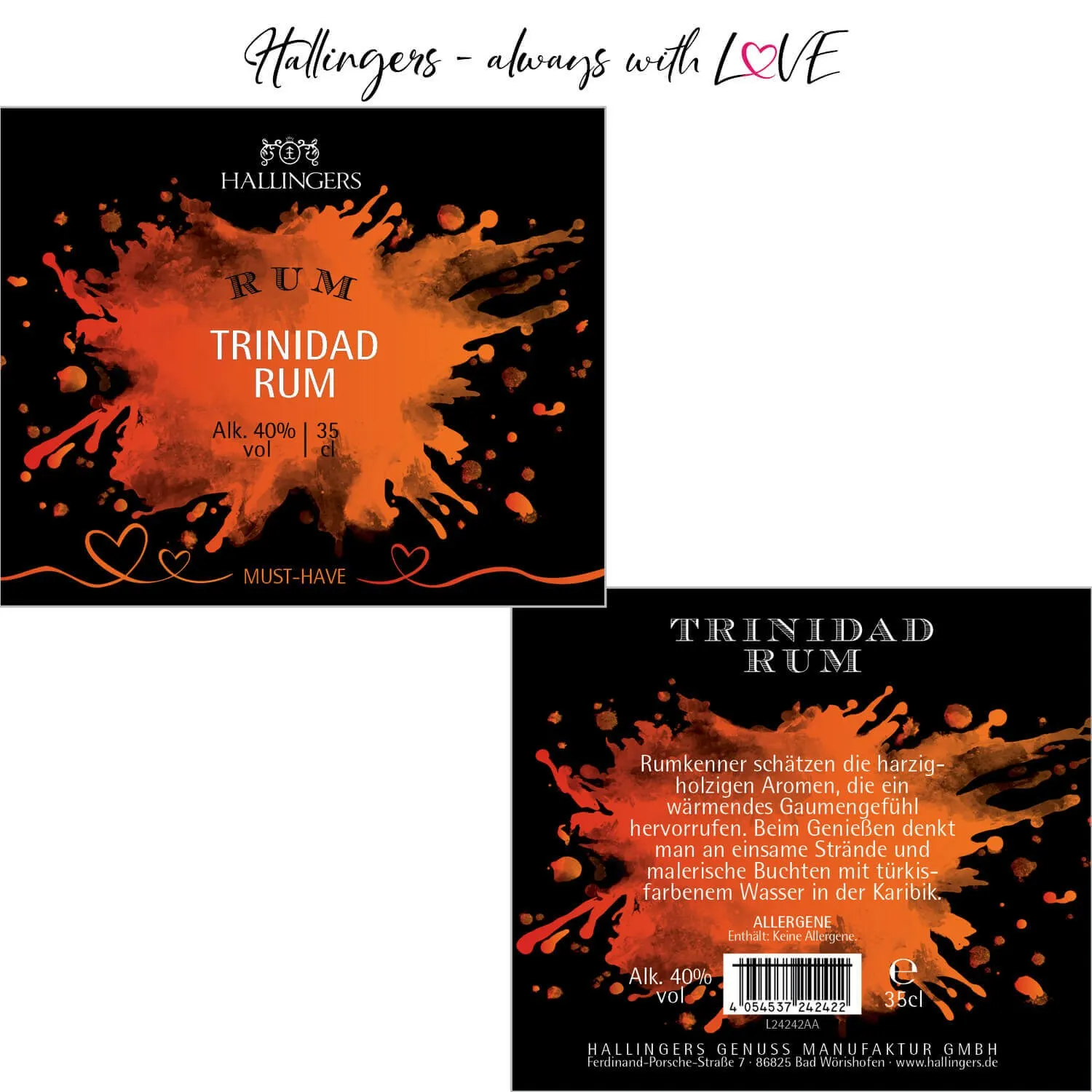 Trinidad Rum 40% (Spirituose)