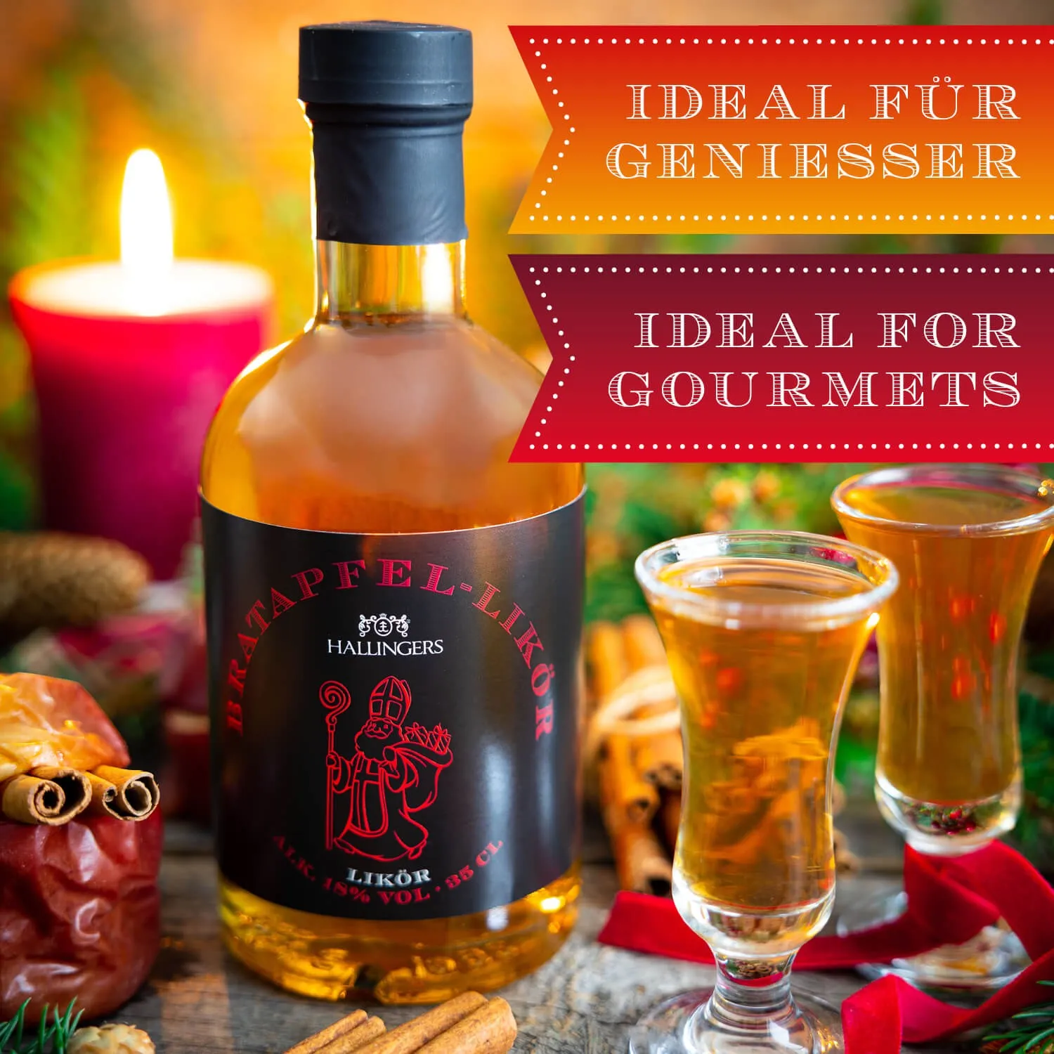 Dieser winterliche Likör ist ideal für die kalte Jahreszeit! Es ist eine wahre Geschmacksexplosion, die jeden Gaumen erfreut.