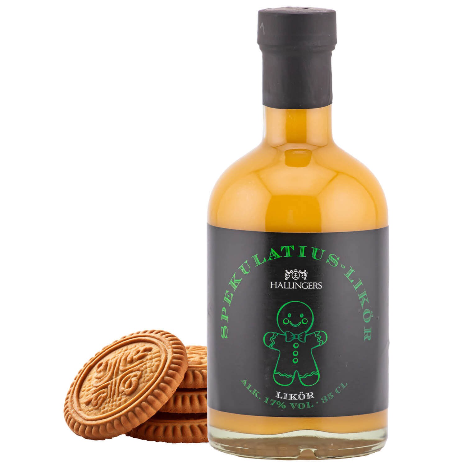 Premium Weihnachts-Sahnelikör zu Weihnachten und im Advent als Geschenk zur Weihnacht (350ml) - Spekulatius, Sahne-Likör 17% vol.