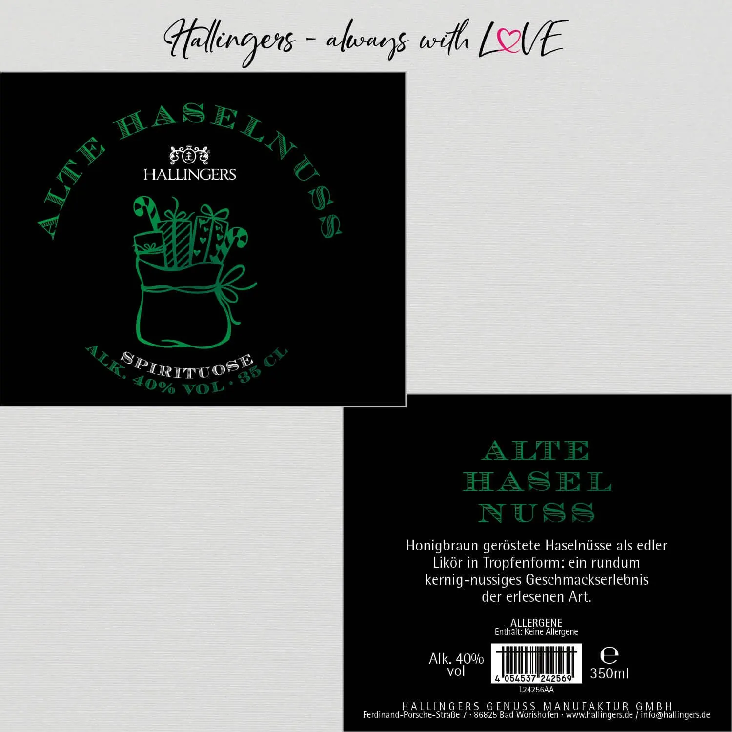Nikolaus\ Alte Haselnuss, Likör 40% vol. (Spirituose)