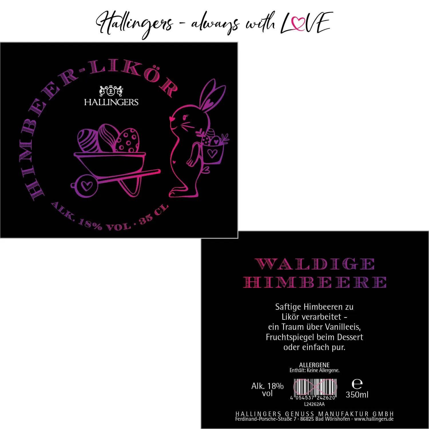 Oster Himbeere Likör 18% vol. (Likör)