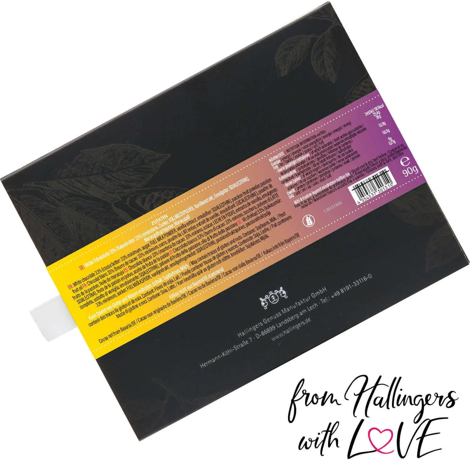 Maracuja (Schokoladentafel, weiß)