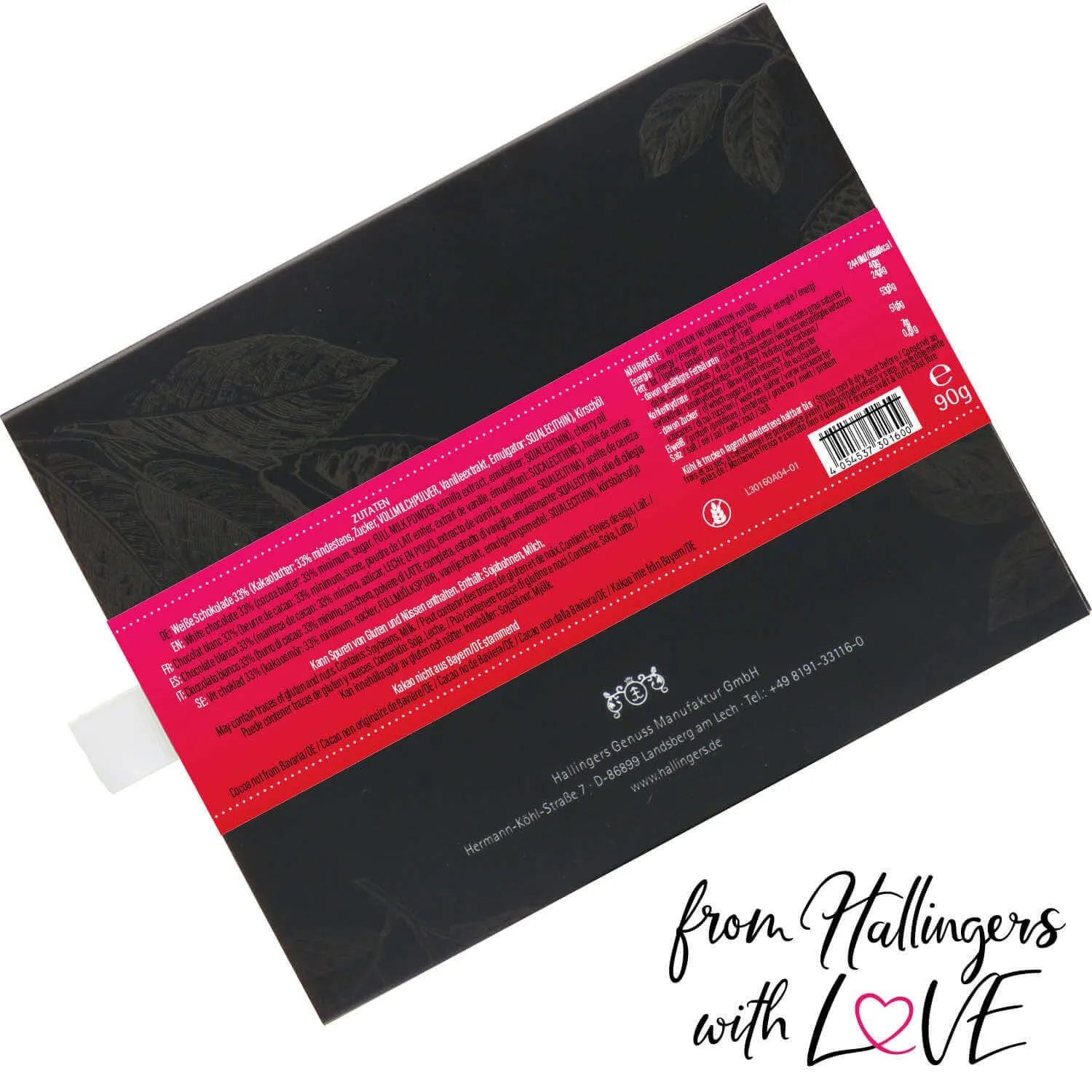 Dankeschön (Schokoladentafel, weiß)