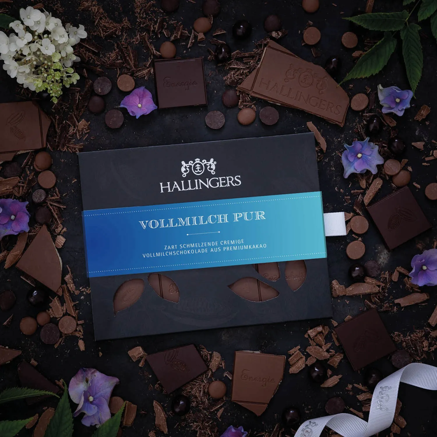 Traditionelle cremige Vollmilchschokolade mit wenig Zucker!