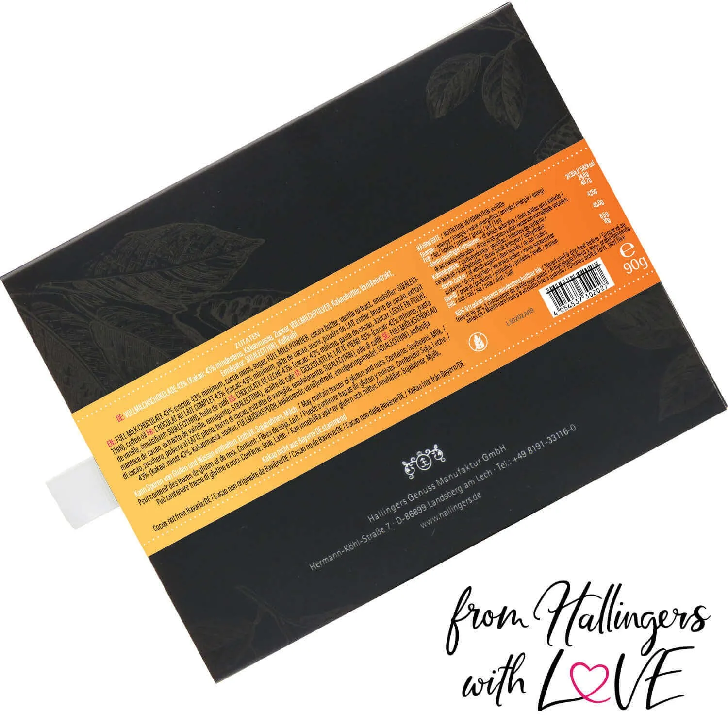 10x Cappuccino (Schokoladentafel, Vollmilch)