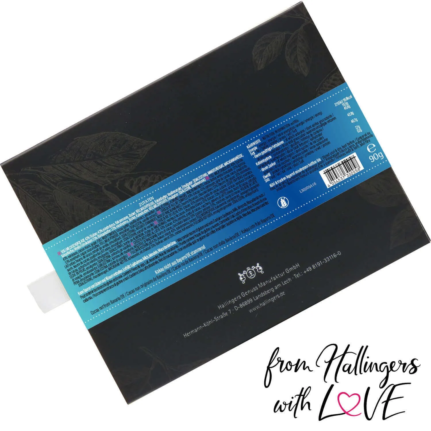 Macadamia-Nougat (Schokoladentafel, Vollmilch)