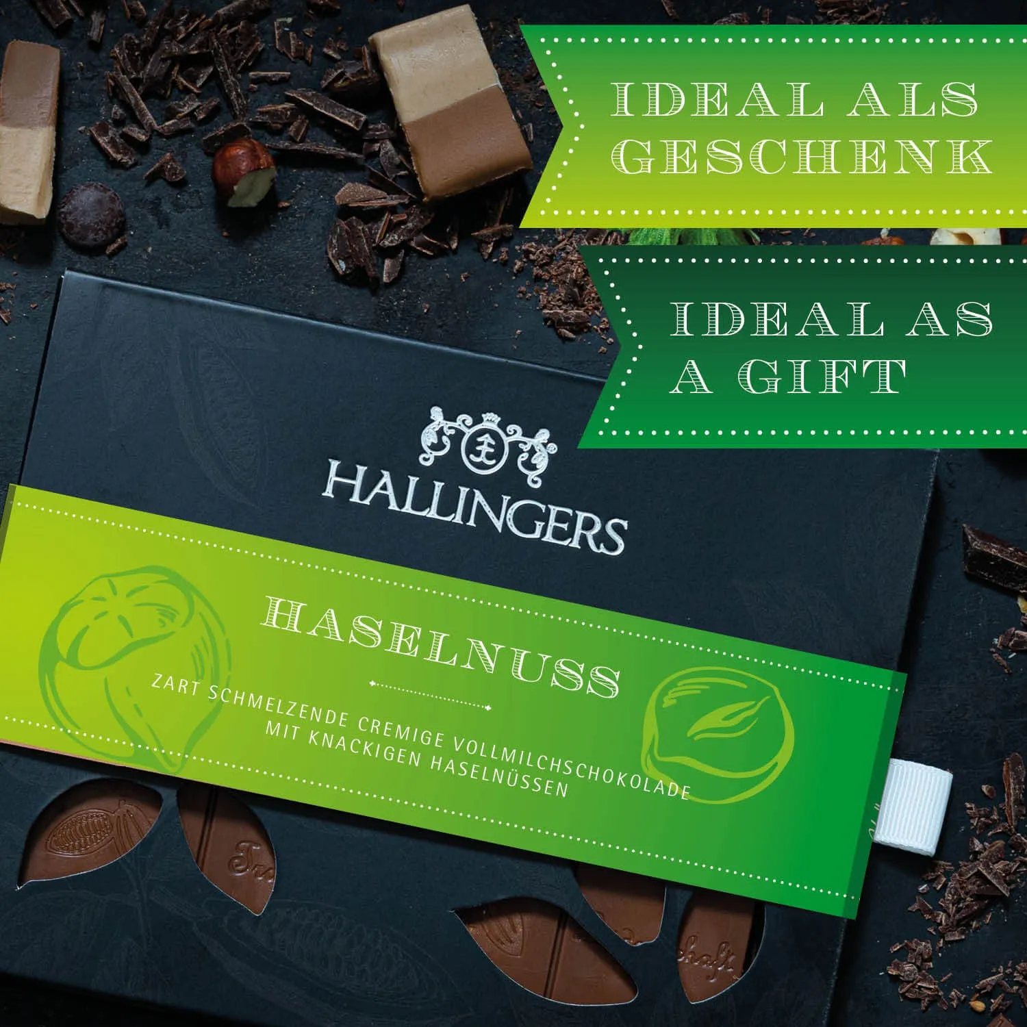 Mit Nougat aus der knackigen Haselnuss!