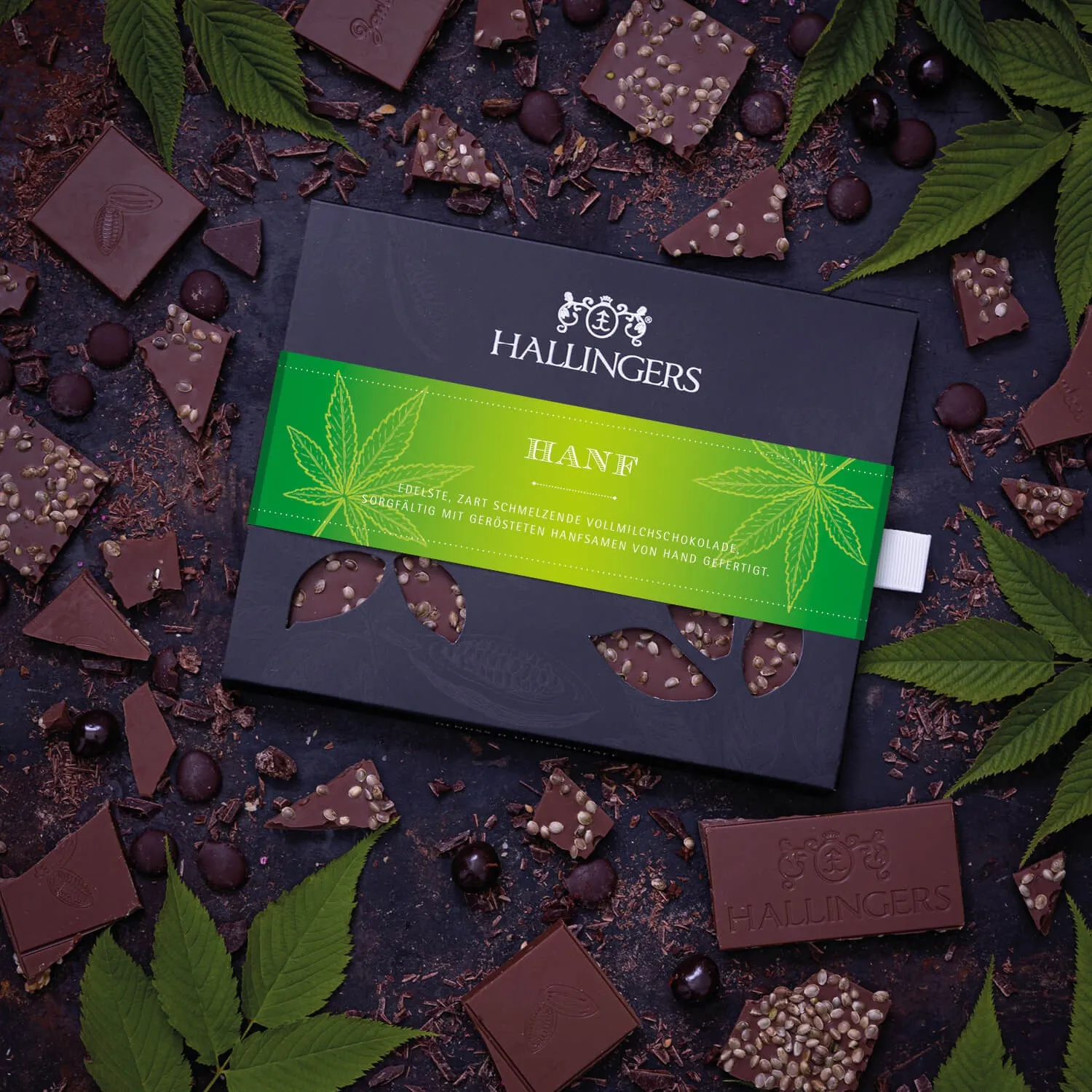 Traditionelle cremige Vollmilchschokolade mit wenig Zucker.