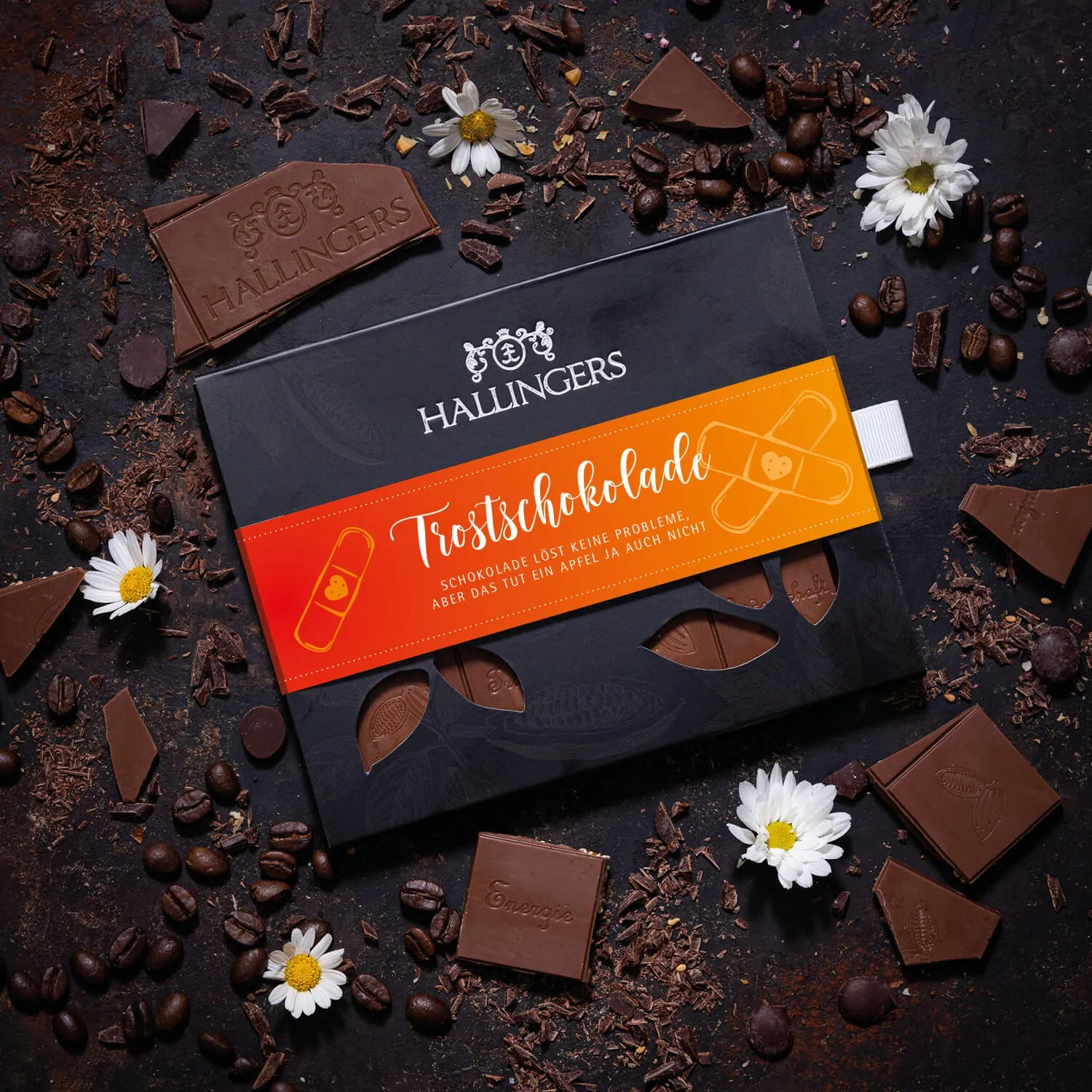 Traditionelle cremige Vollmilchschokolade mit wenig Zucker