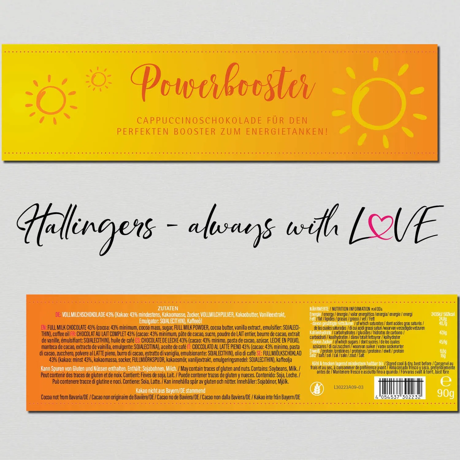 Power Booster (Schokoladentafel, Vollmilch)