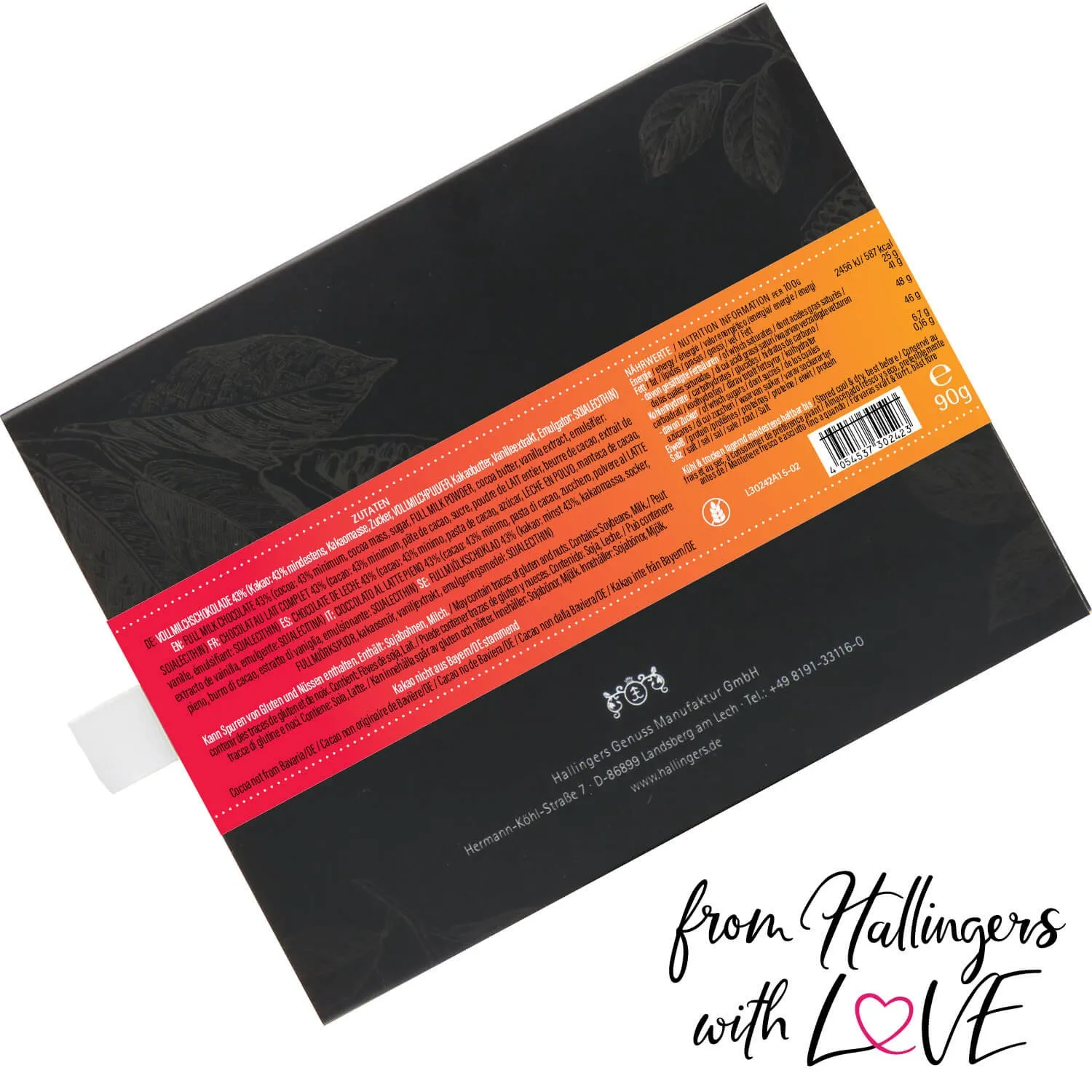 10x Herzlich Willkommen (Schokoladentafel, Vollmilch)