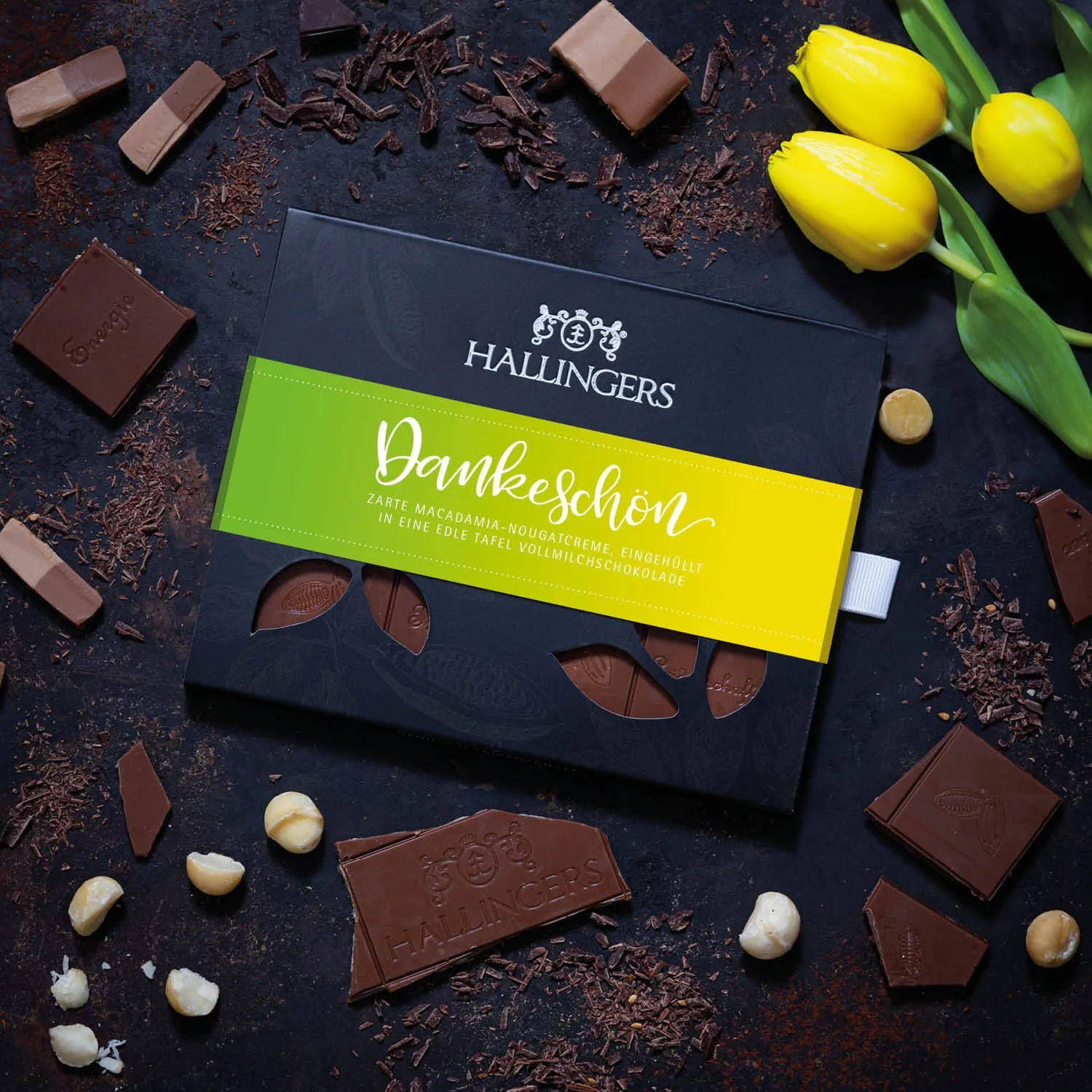 Weiße Schokolade mit besonders hohem Kakaobutteranteil!