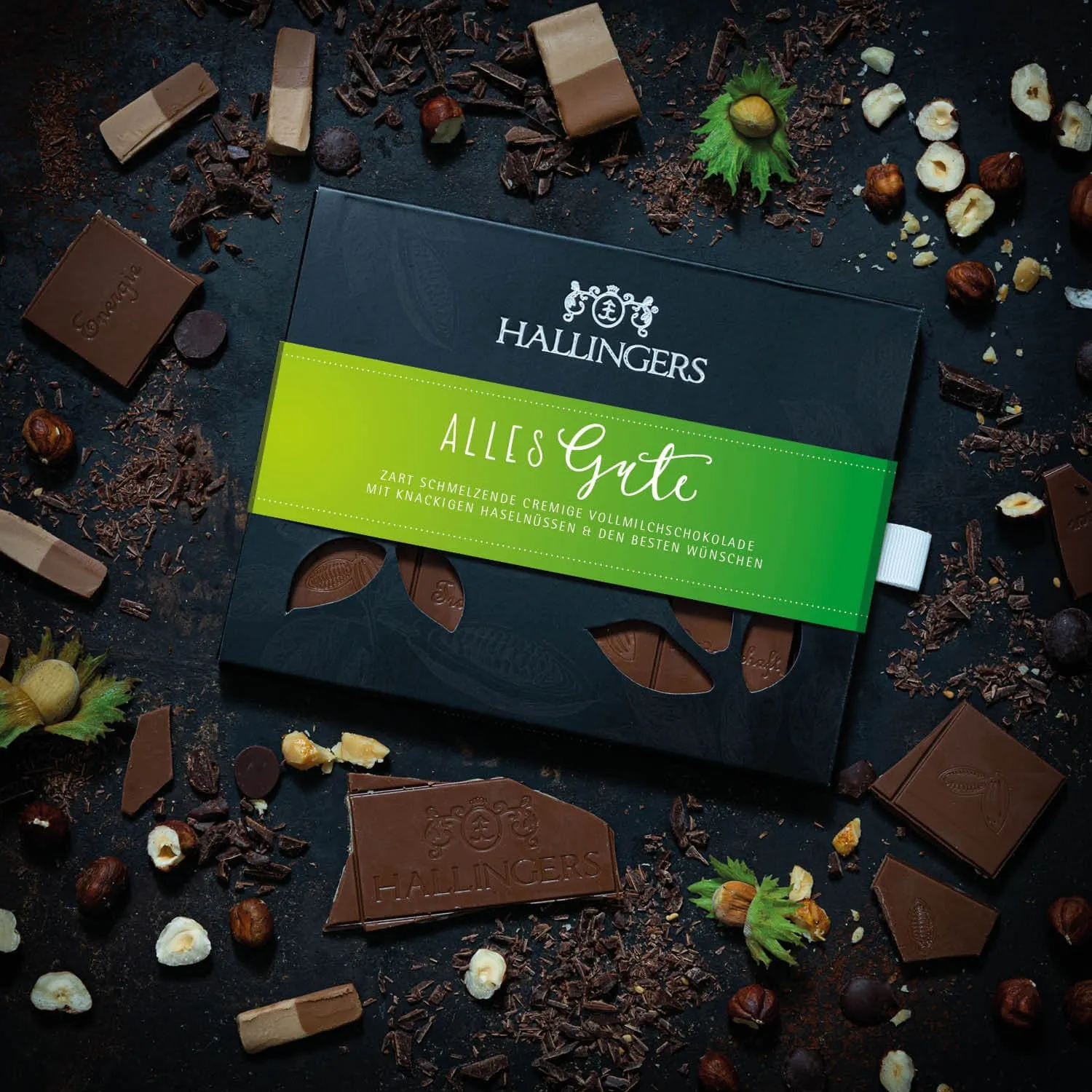 Traditionelle cremige Vollmilchschokolade mit himmlischer Füllung!