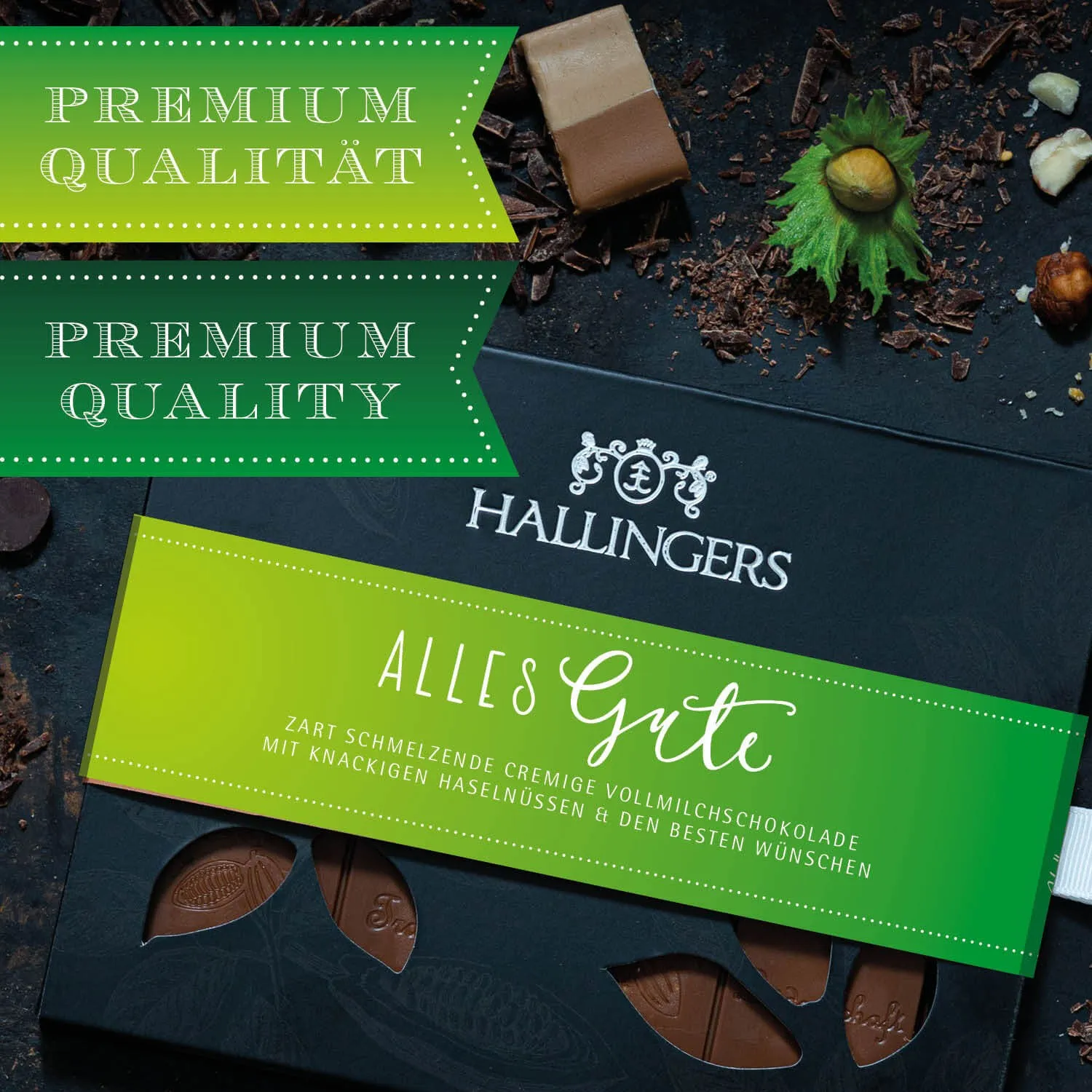 Mit Nougat aus der knackigen Haselnuss!