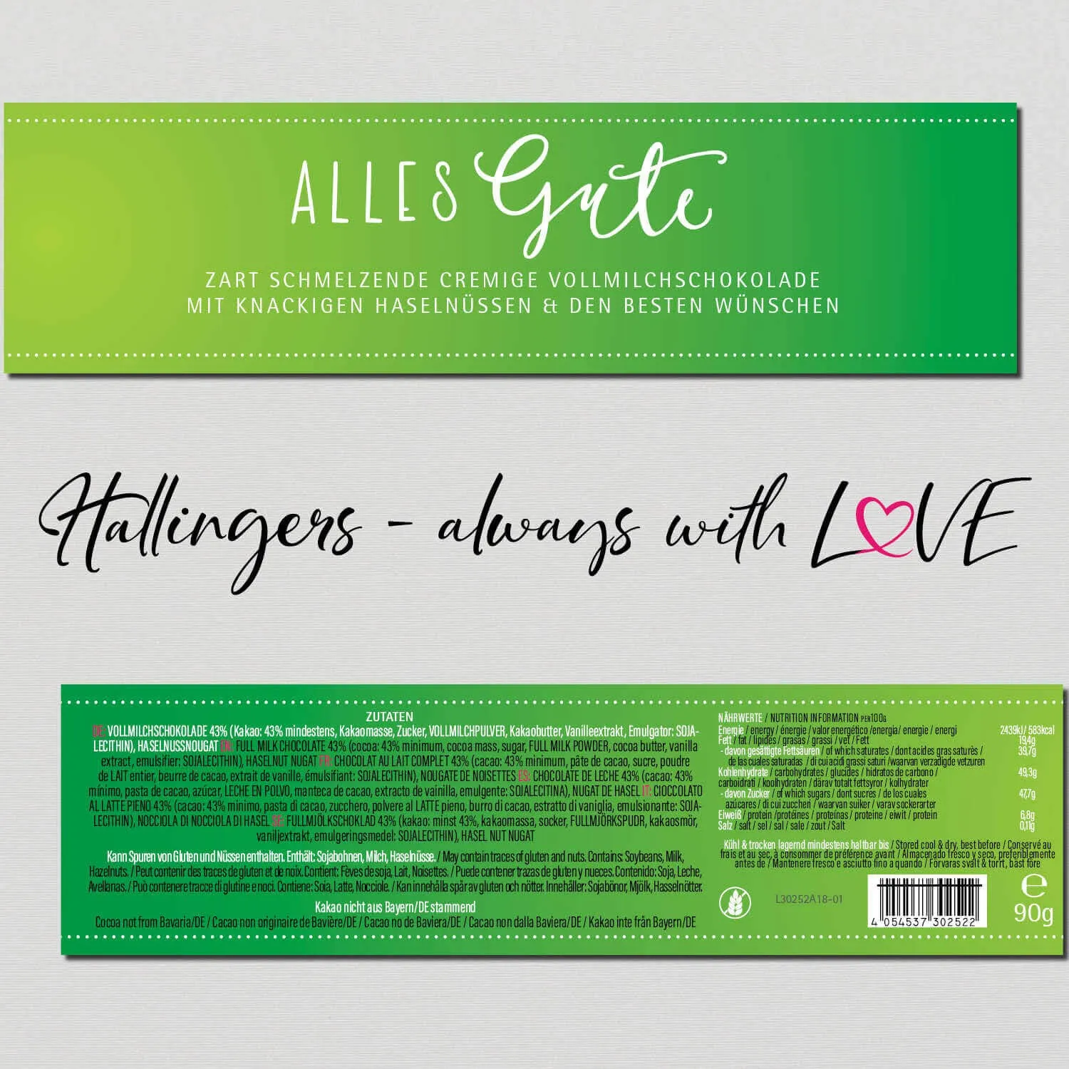 Alles Gute (Schokoladentafel, Vollmilch)