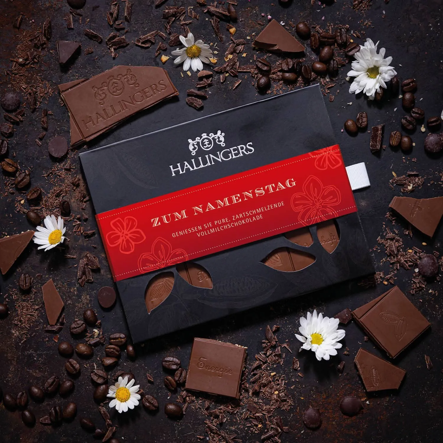 Persönlich schenken war nie so köstlich. Unsere Schokolade zum Namenstag  ein echter Hingucker!