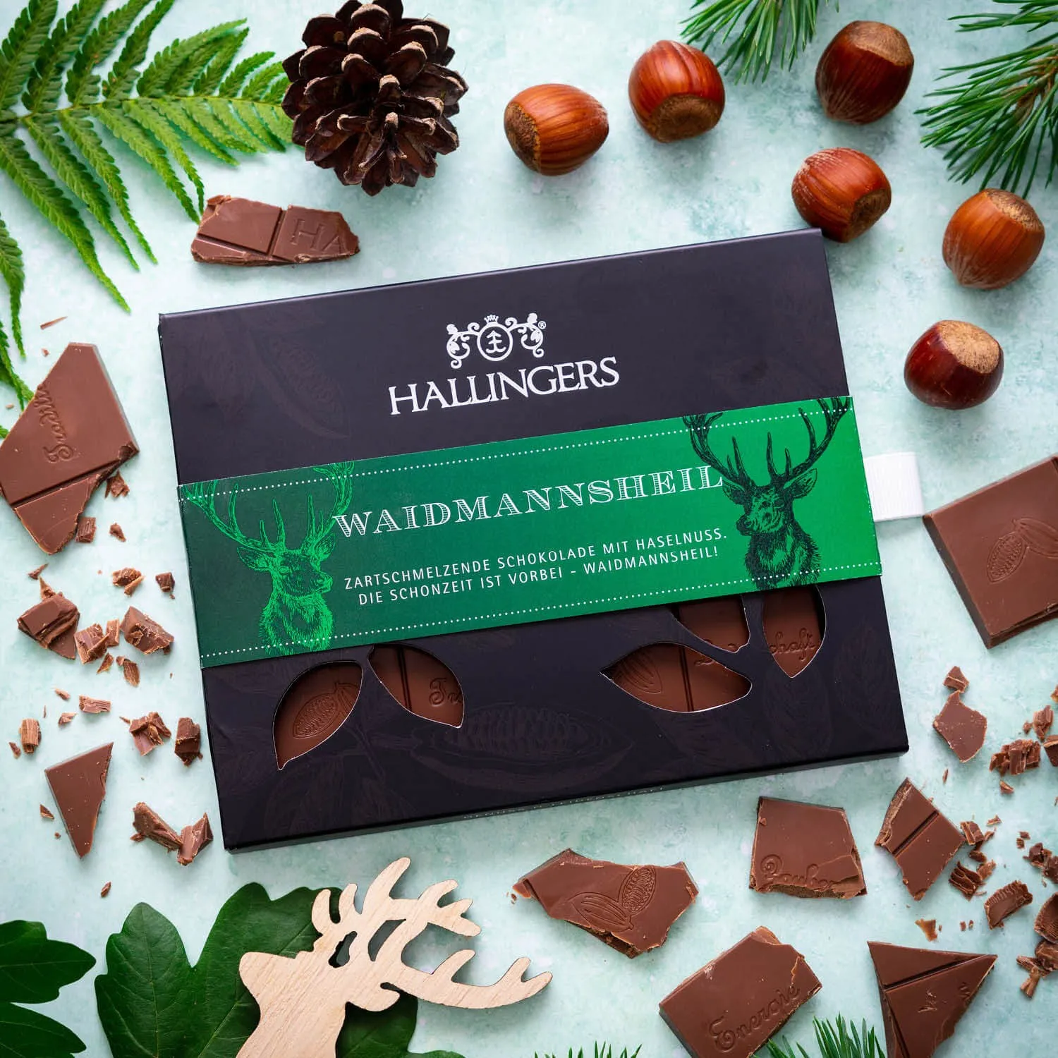 Traditionelle cremige Vollmilchschokolade mit wenig Zucker!