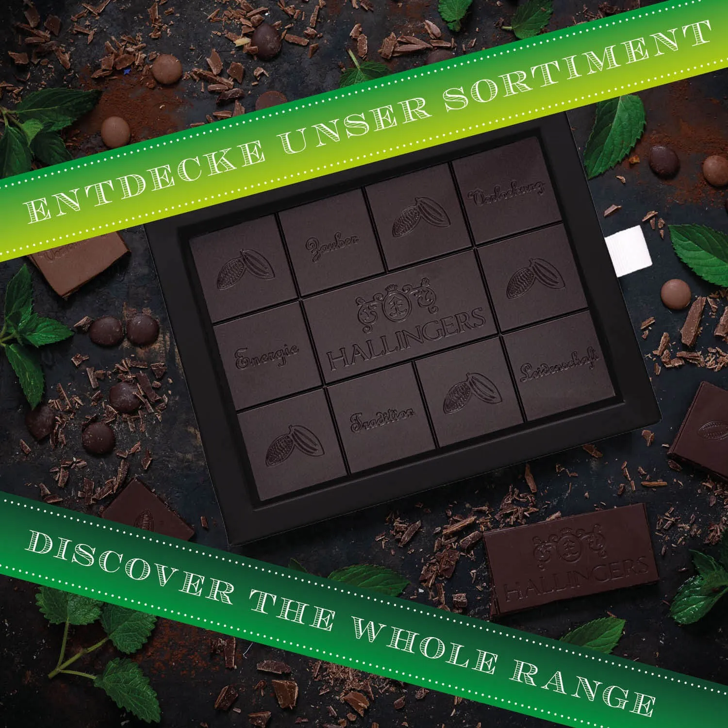 Zartbitter, frisch-minzig im Geschmack!