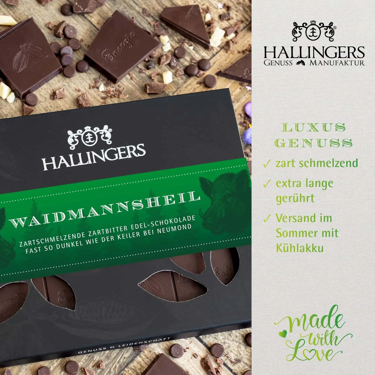 HANDWERK STATT MASSENWARE - Edition \Waidmannsheil\: Nicht jede vegane Schokolade verdient Aufmerksamkeit - der Unterschied zeigt sich dort, wo Geschmack, Qualität und Genuss wichtiger sind als bloße Produktversprechen