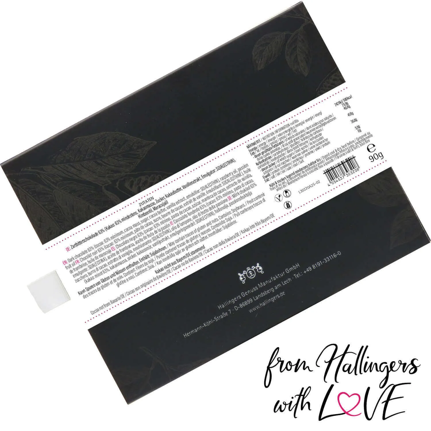 Zur Hochzeit (Schokoladentafel, Zartbitter)