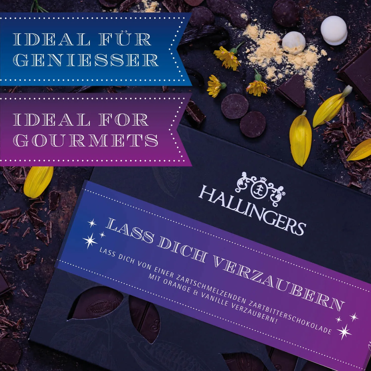 Orange & Vanille in der Kombination mit Zartbitterschokolade - ein tolles Geschenk um jemanden eine Freude zu machen!