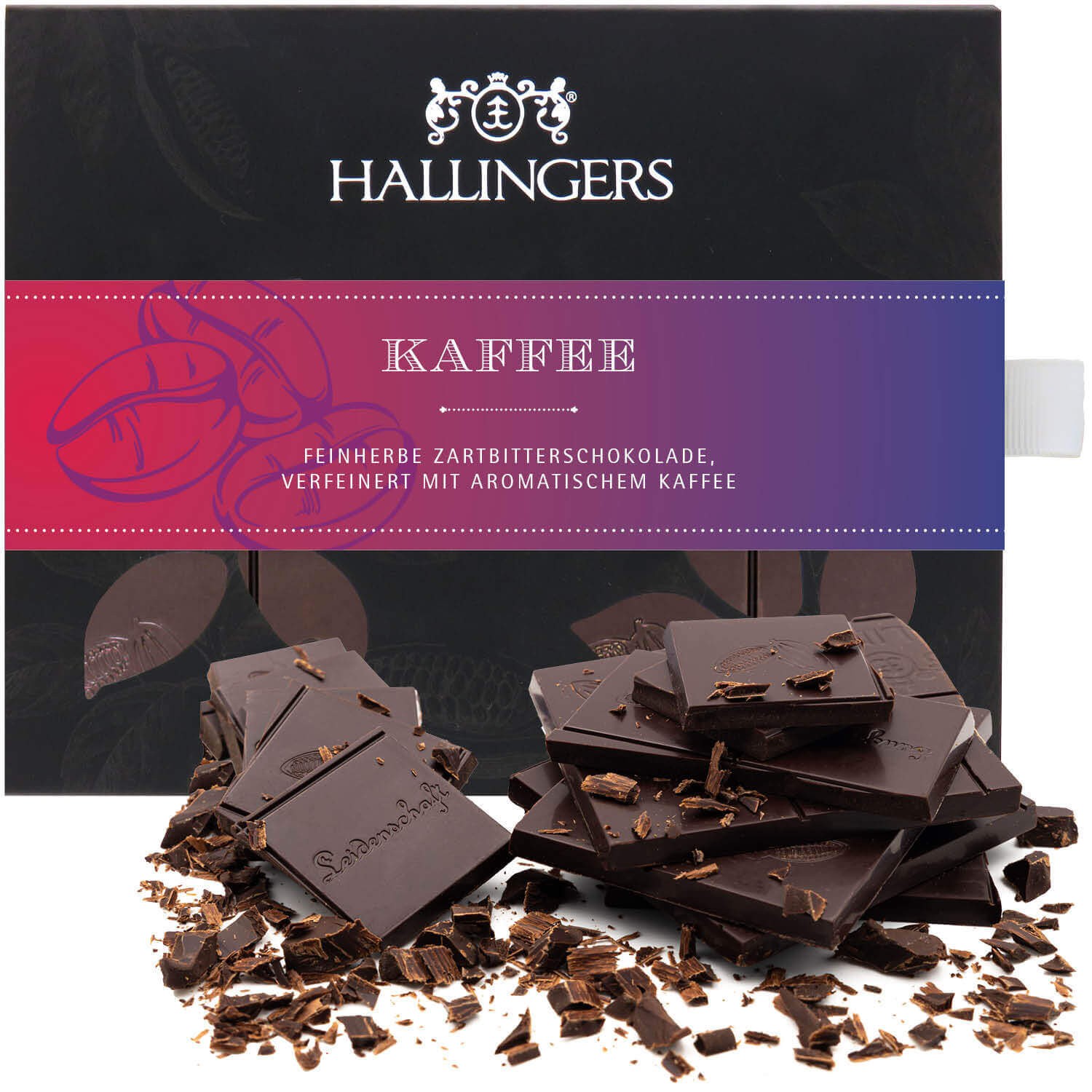 Vegane Schokolade Geschenk - handmade ohne Alkohol "Kaffee" - Hallingers Genuss Manufaktur