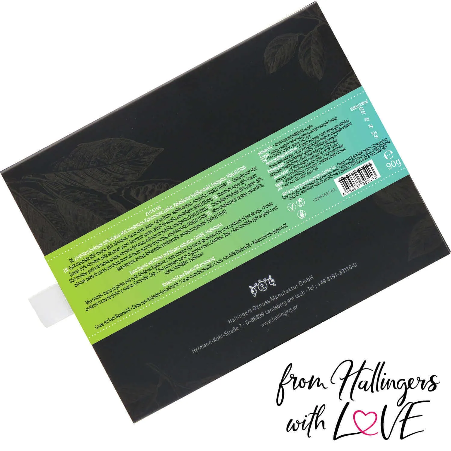 Herzlichen Glückwunsch (Schokoladentafel, Zartbitter)