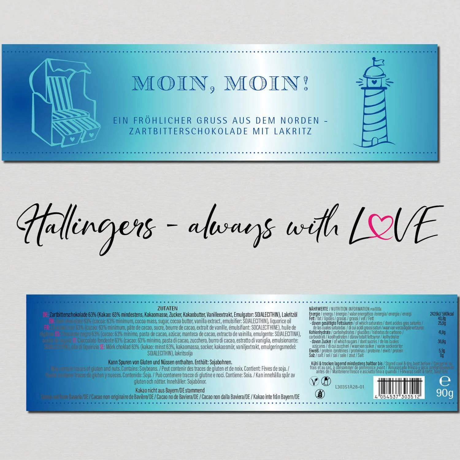 Moin, Moin! (Schokoladentafel, Zartbitter)