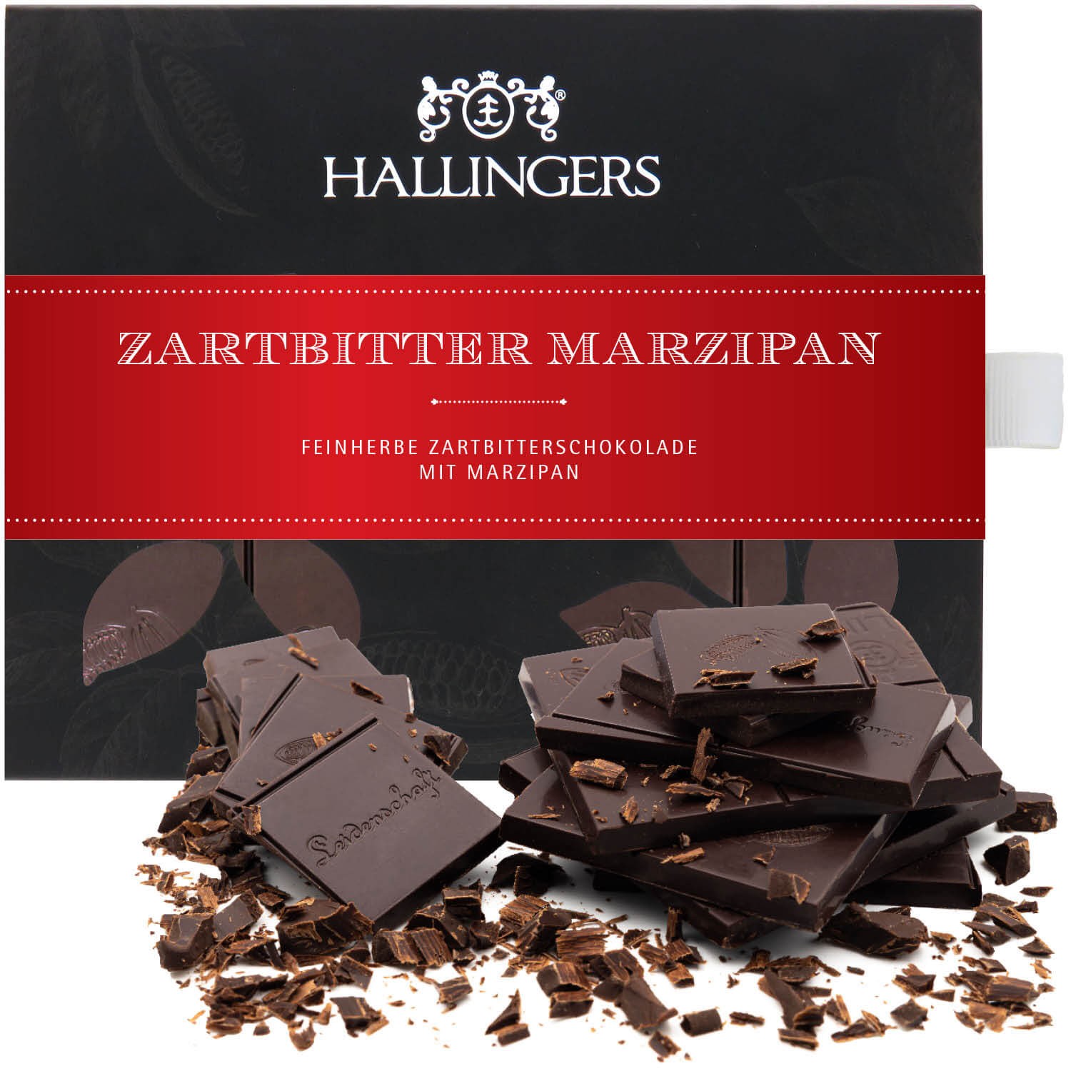 Vegane Schokolade Geschenk - handmade ohne Alkohol "Marzipan" - Hallingers Genuss Manufaktur